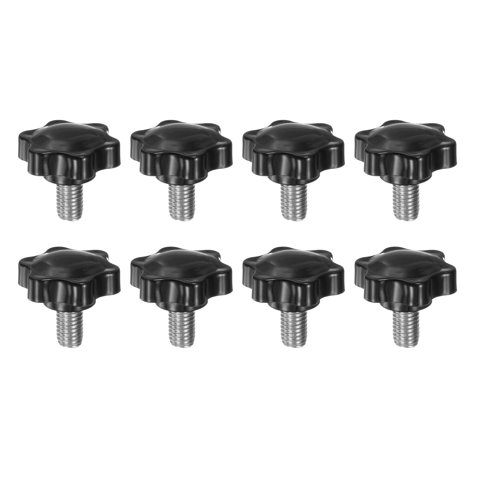 8pcs Star Knobs M10 x 16mm 304 Stainless Steel Stud 38mm 6-Star Head Thumb Screw