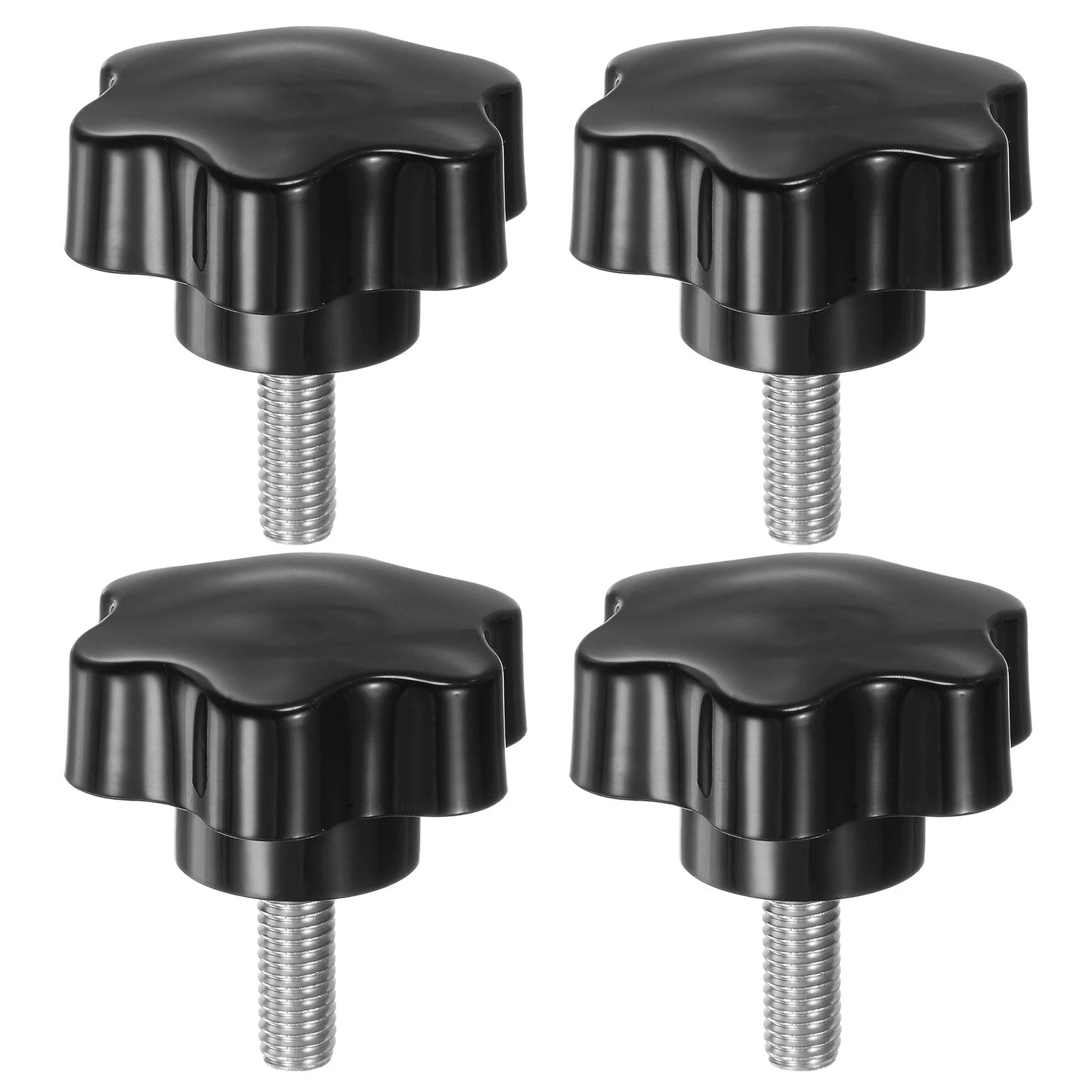 4pcs Star Knobs M8 x 20mm 304 Stainless Steel Stud 46mm 6-Star Head Thumb Screw