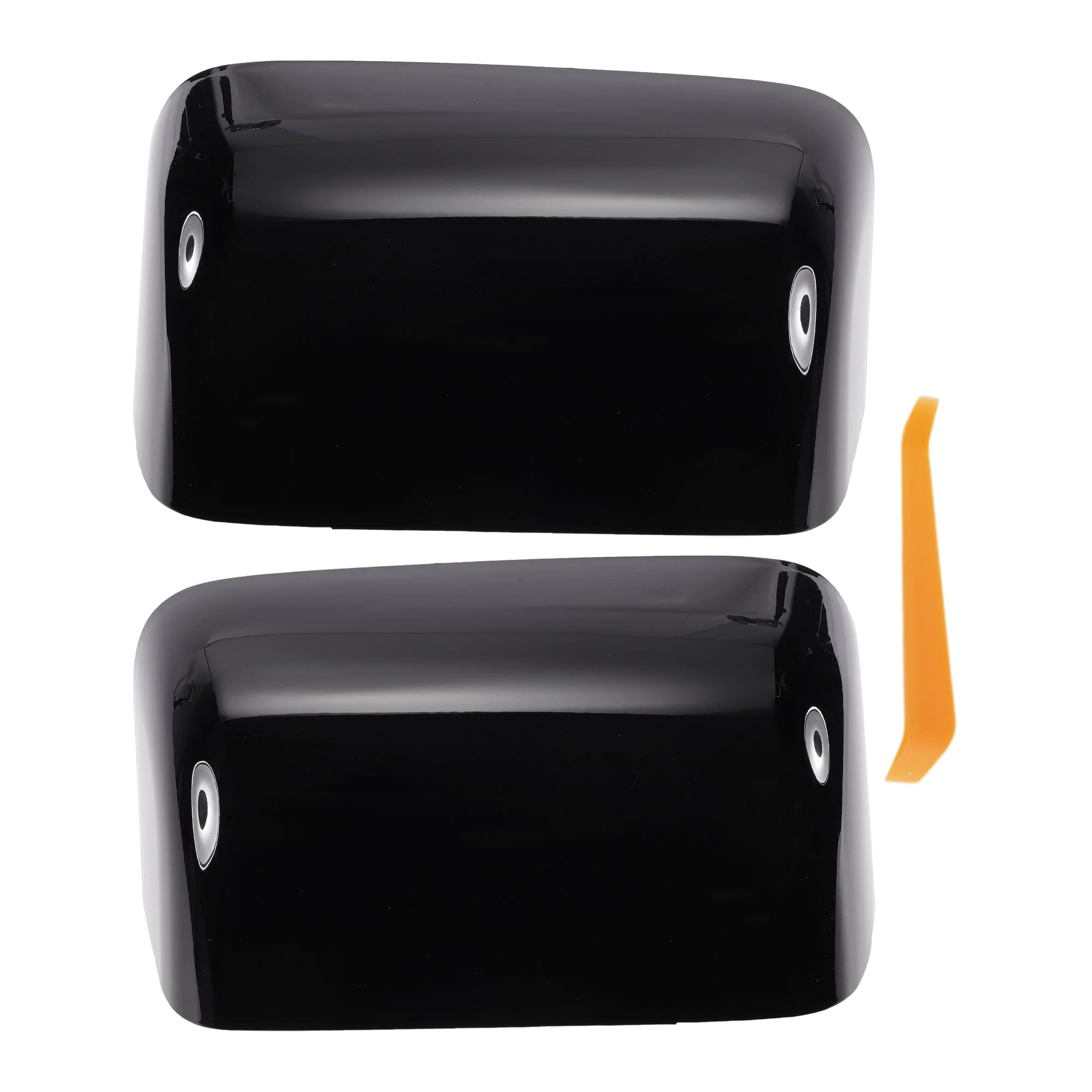 1 Set Rearview Mirror Cover Cap Gloss Black for Ford Excursion F150 F250 F350