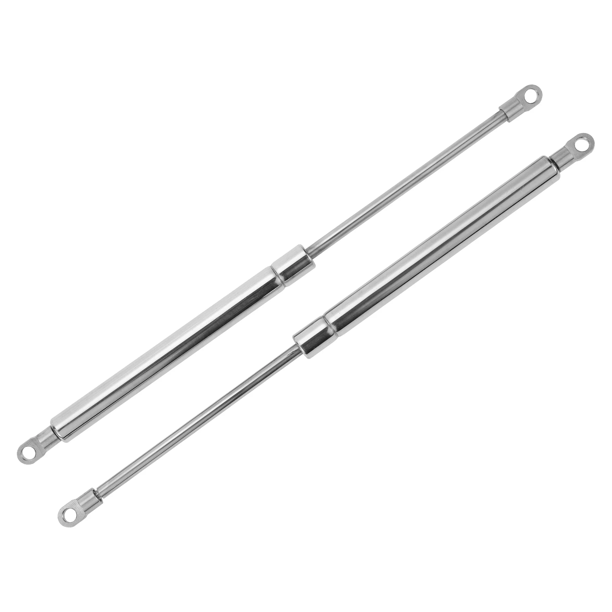 2 Pcs 15inch/380mm 100lb/445N Metal End Fitting Lift Support Struts Gas Springs