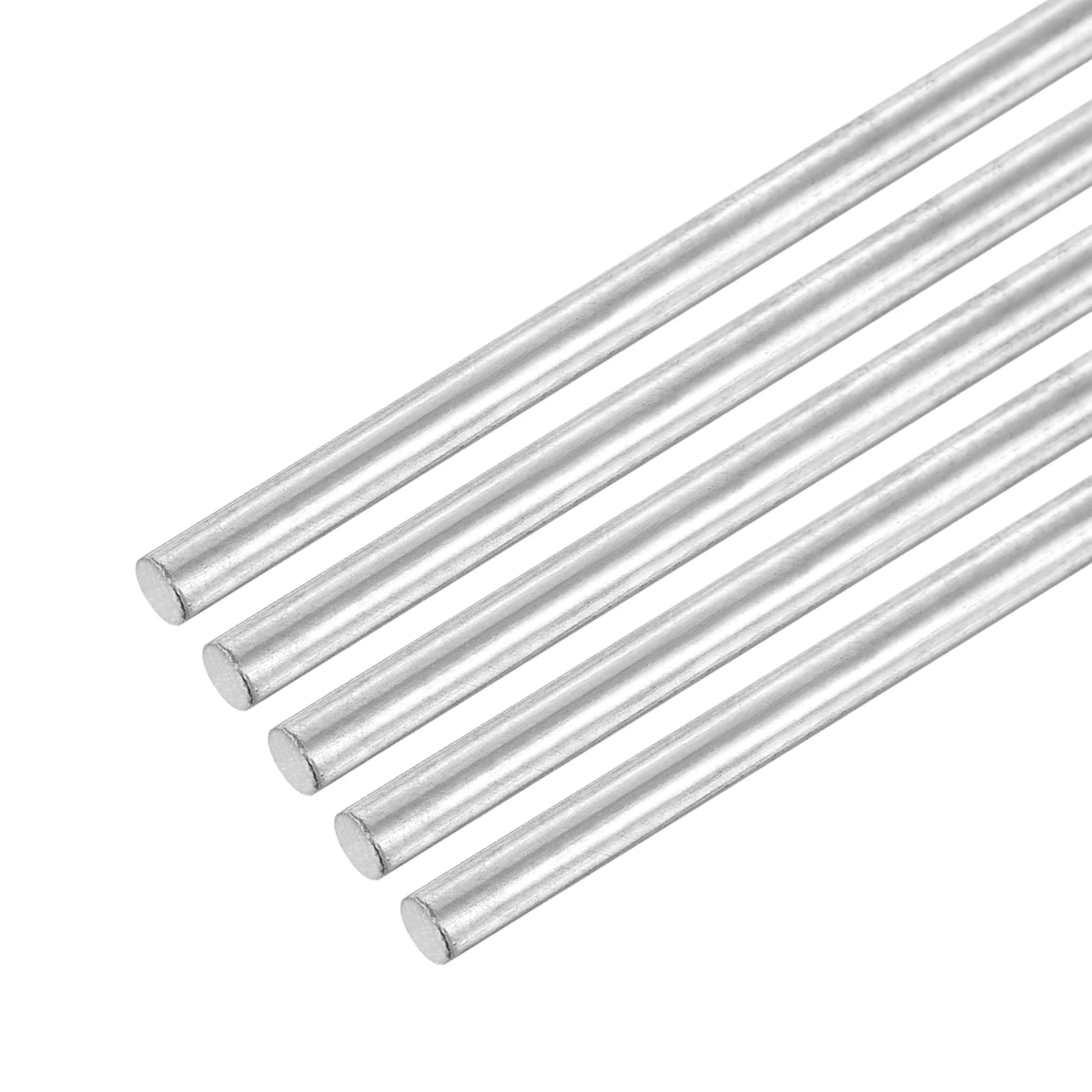 304 Stainless Steel Round Rods, 3mm x 160mm Solid Shaft Rods for DIY Craft Model Car Helicopter Airplane, Pack of 5