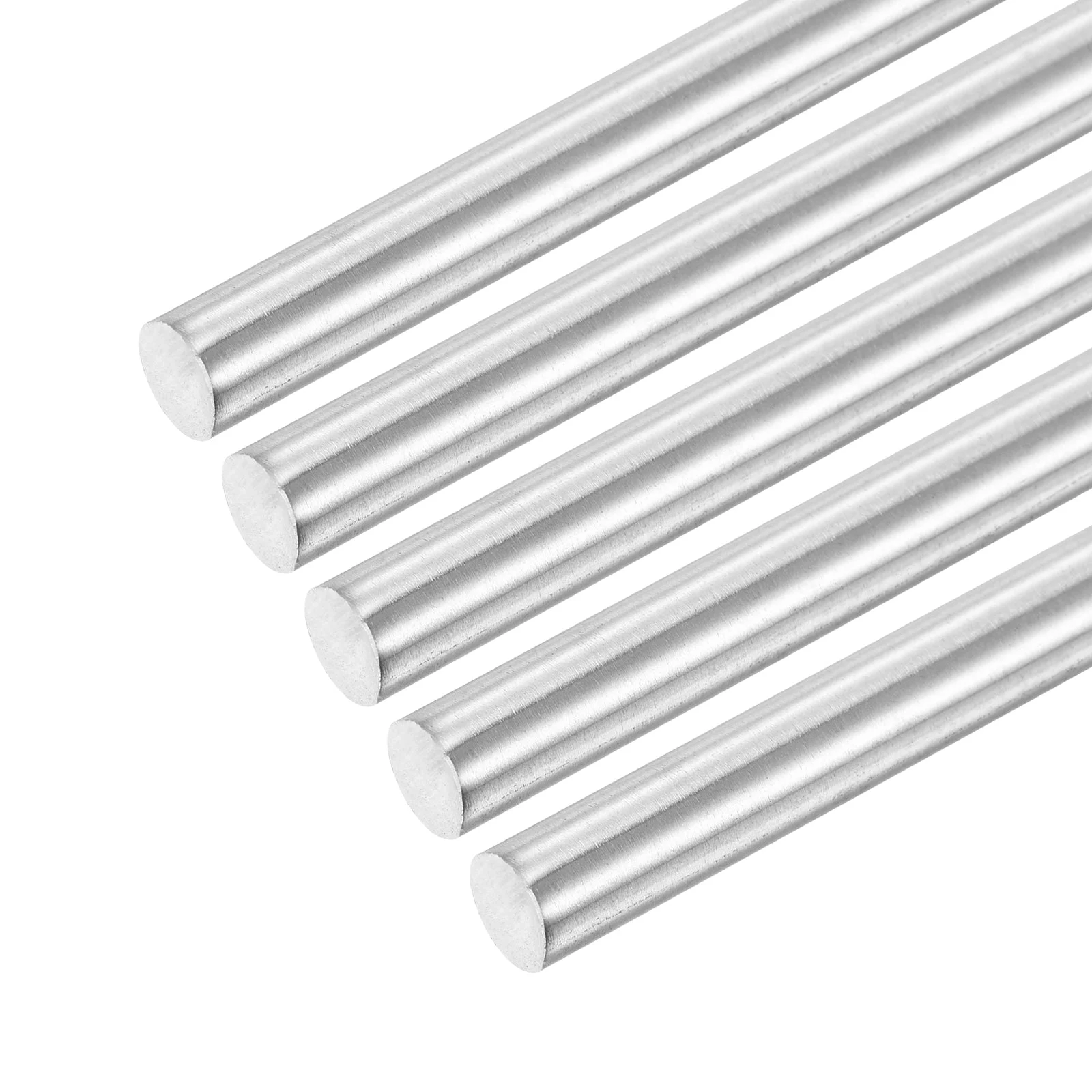 304 Stainless Steel Round Rods, 8mm x 160mm Solid Shaft Rods for DIY Craft Model Car Helicopter Airplane, Pack of 5
