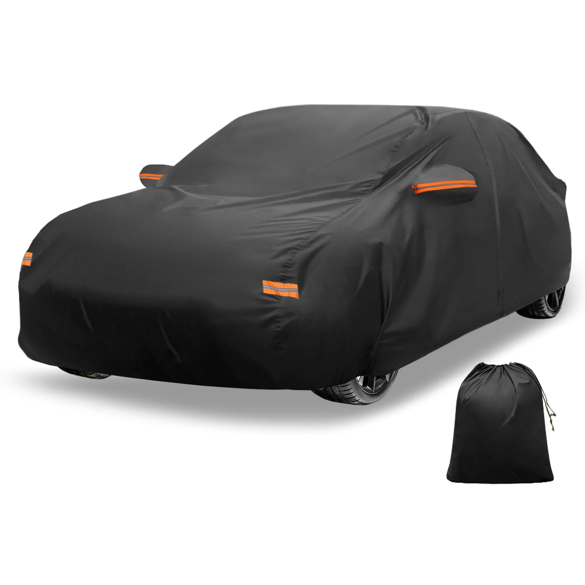 Car Cover Outdoor Waterproof Sun Rain Snow Hail Protection with Left Side Door Zipper 210D-PU for Acura Integra