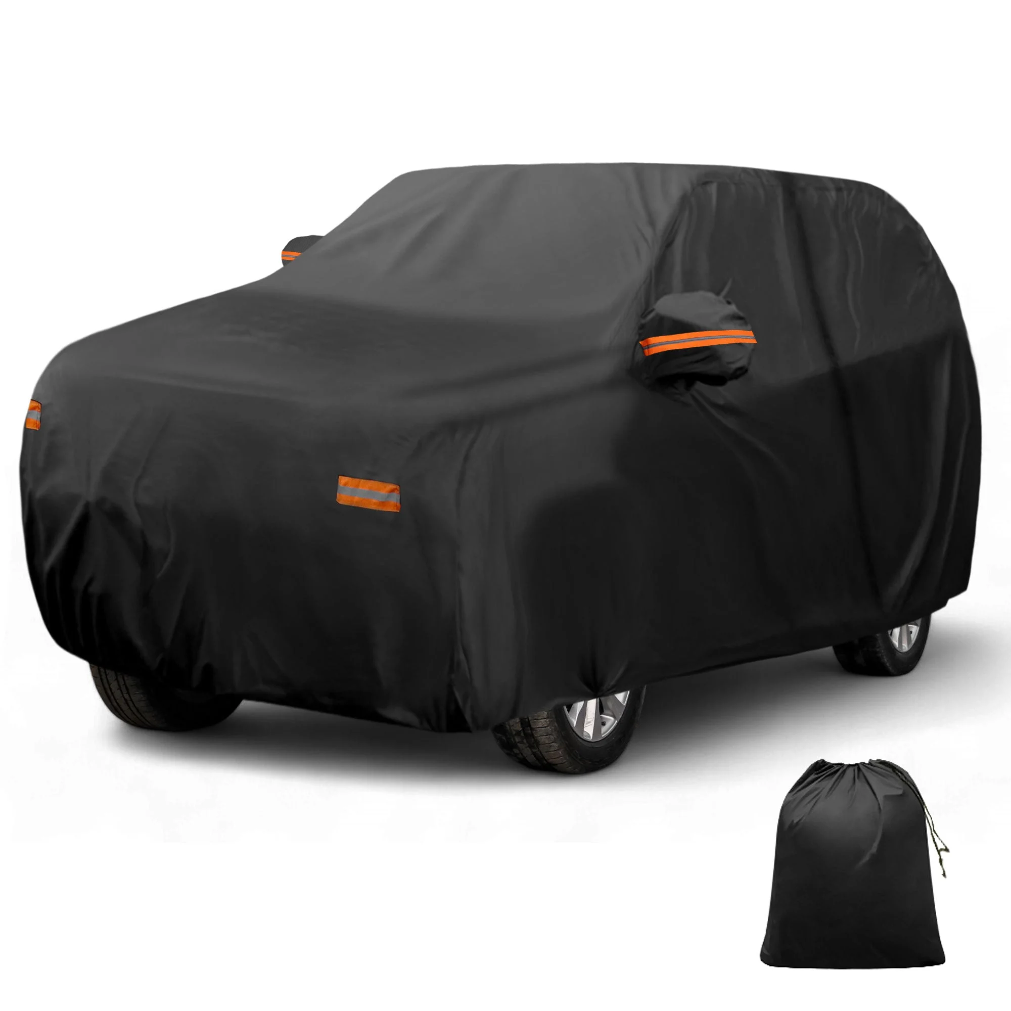 Car Cover Outdoor Waterproof Sun Rain Snow Hail Protection with Left Side Door Zipper 210D-PU for Toyota Sequoia