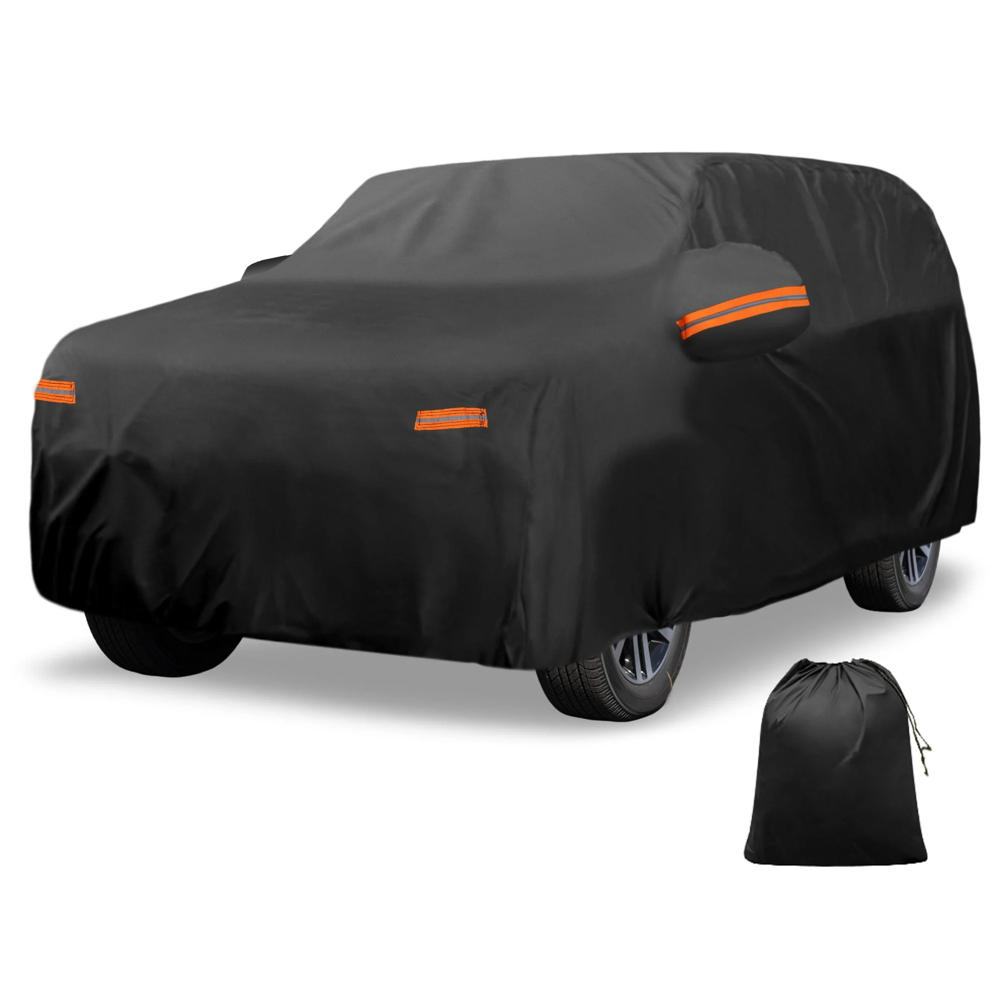 Car Cover Outdoor Waterproof Sun Rain Snow Hail Protection with Left Side Door Zipper 210D-PU for Kia EV9