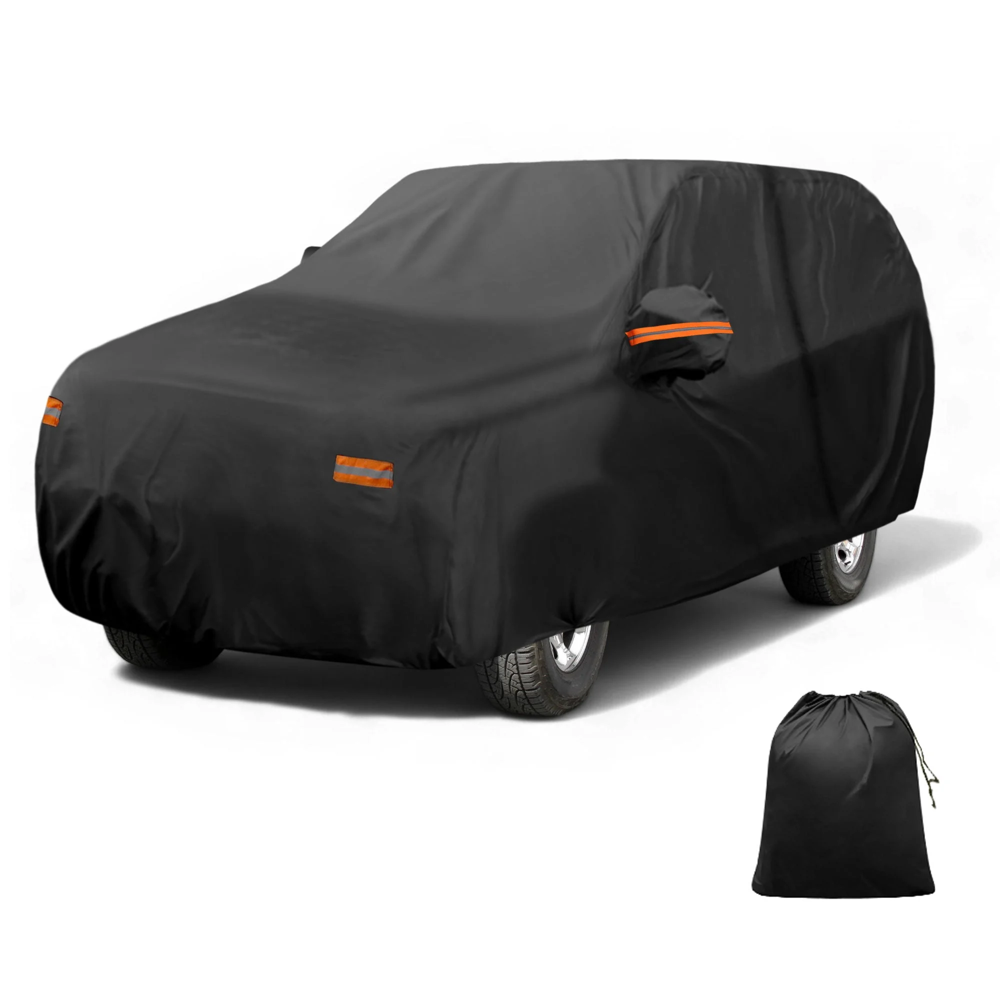 Car Cover Outdoor Waterproof Sun Rain Snow Hail Protection with Left Side Door Zipper 210D-PU for Lincoln Navigator