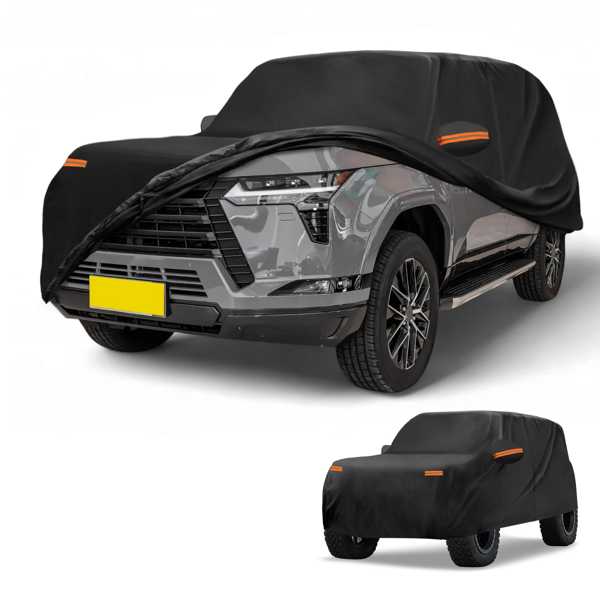 Car Cover All Weather for Lexus GX Black 190T-PU with Left Zipper