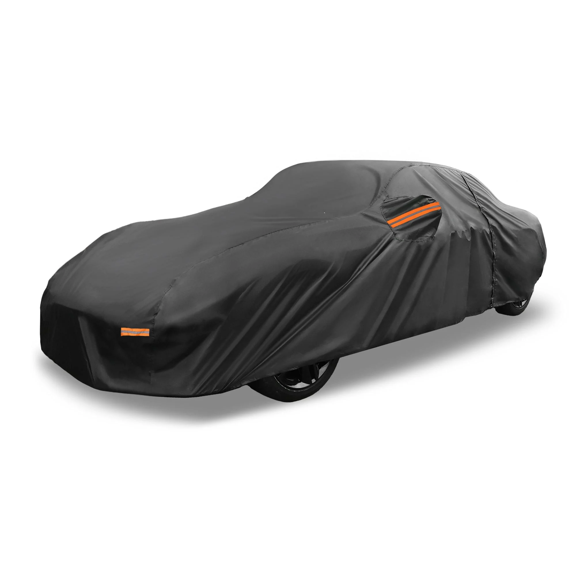 Car Cover All Weather for Mazda MX-5 Miata Black 190T-PU with Left Zipper