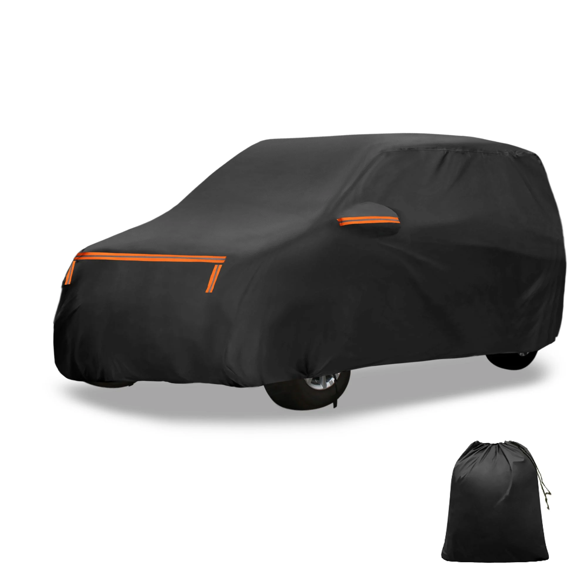Waterproof Aluminum Film Cotton Car Cover for Daihatsu Mira with Zipper