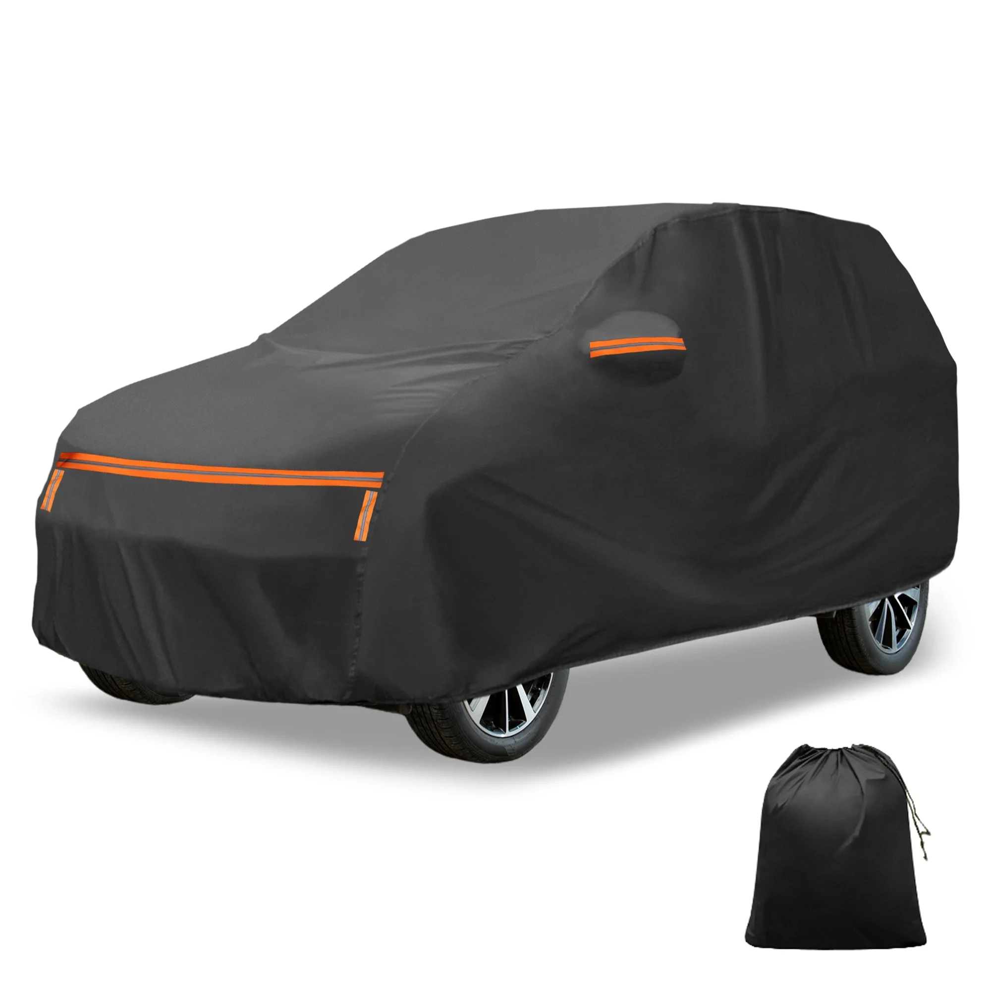 Waterproof Aluminum Film Cotton Car Cover for Suzuki Alto with Zipper