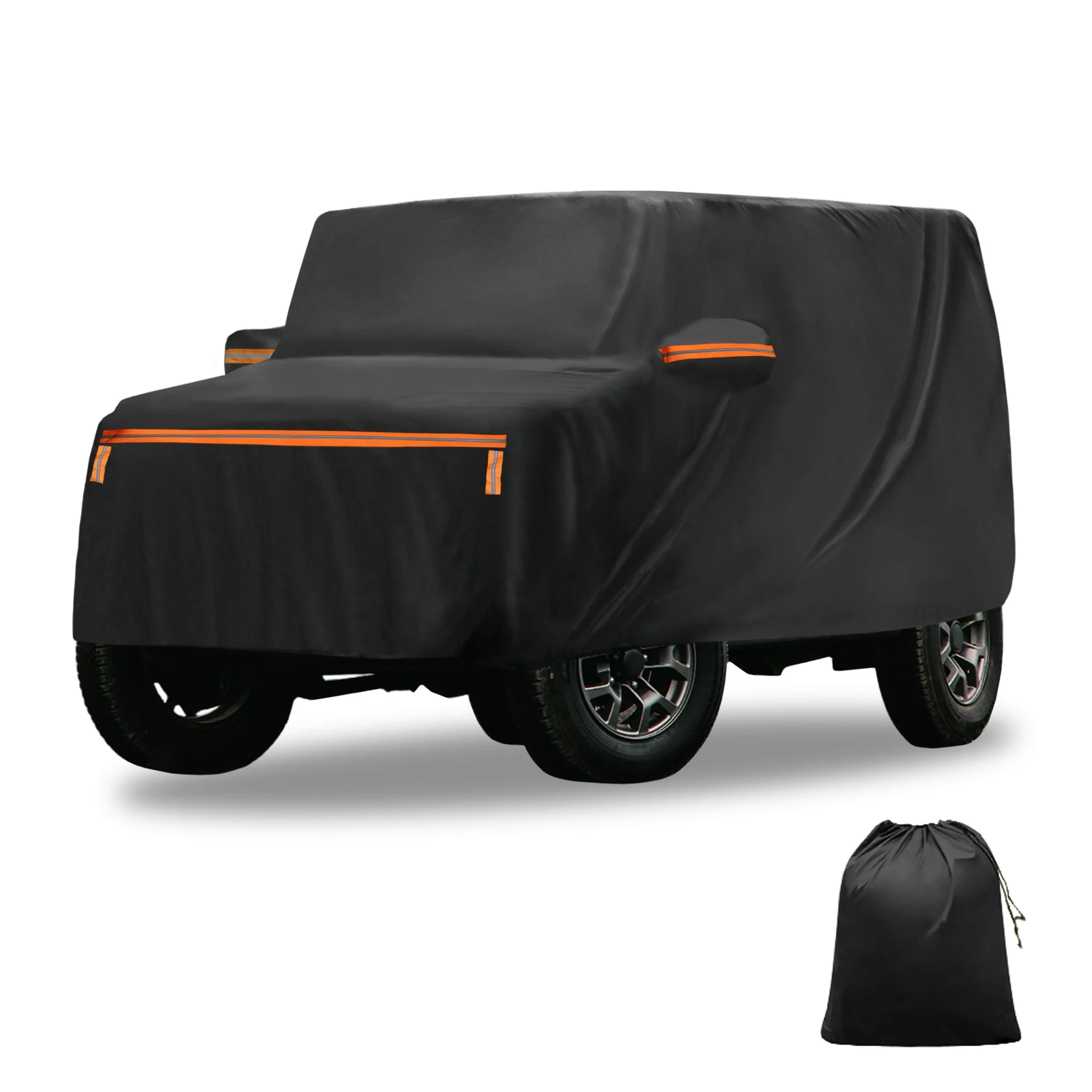 Waterproof Aluminum Film Cotton Car Cover for Suzuki Jimny with Zipper