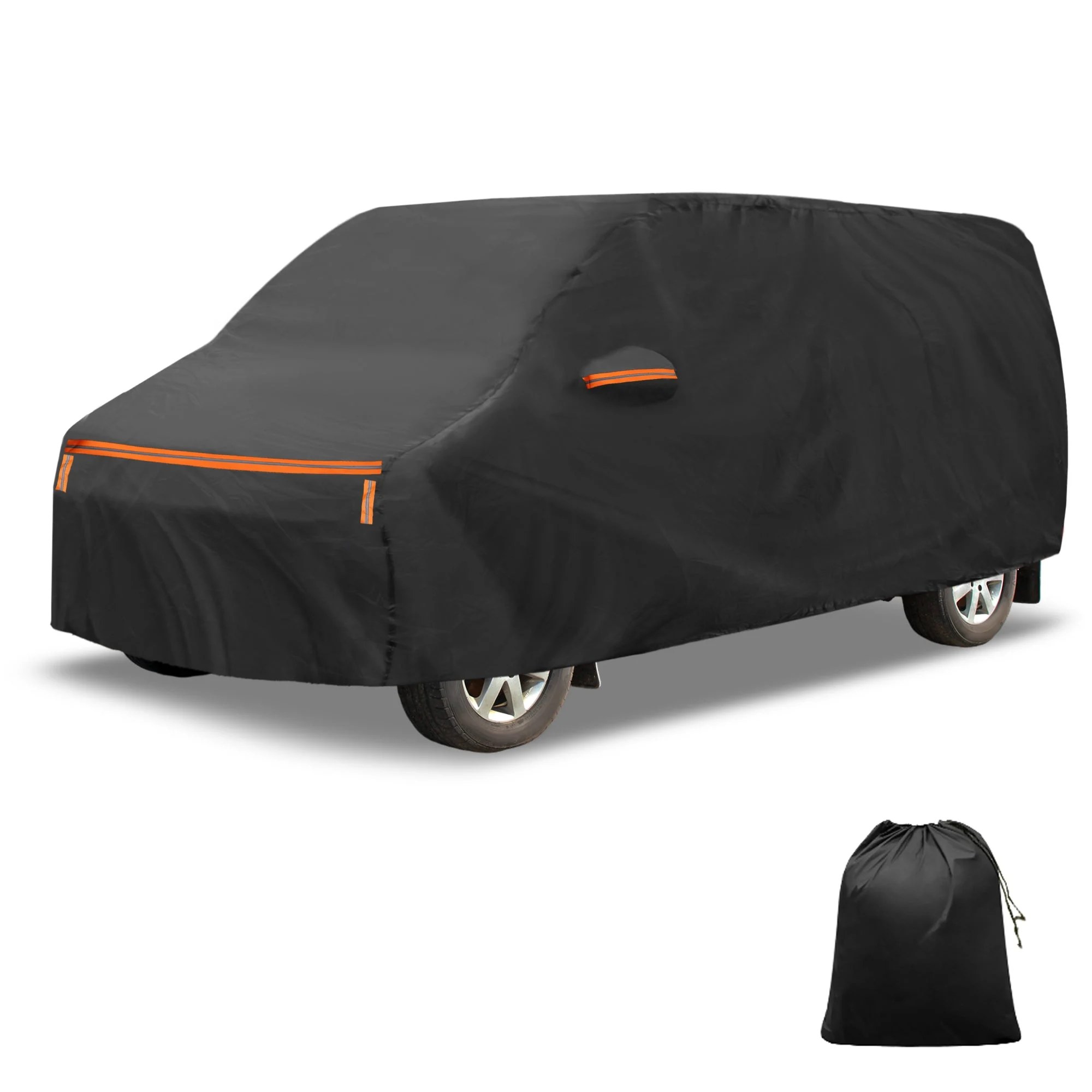 Waterproof Aluminum Film Cotton Car Cover for Mitsubishi Delica D5 with Zipper