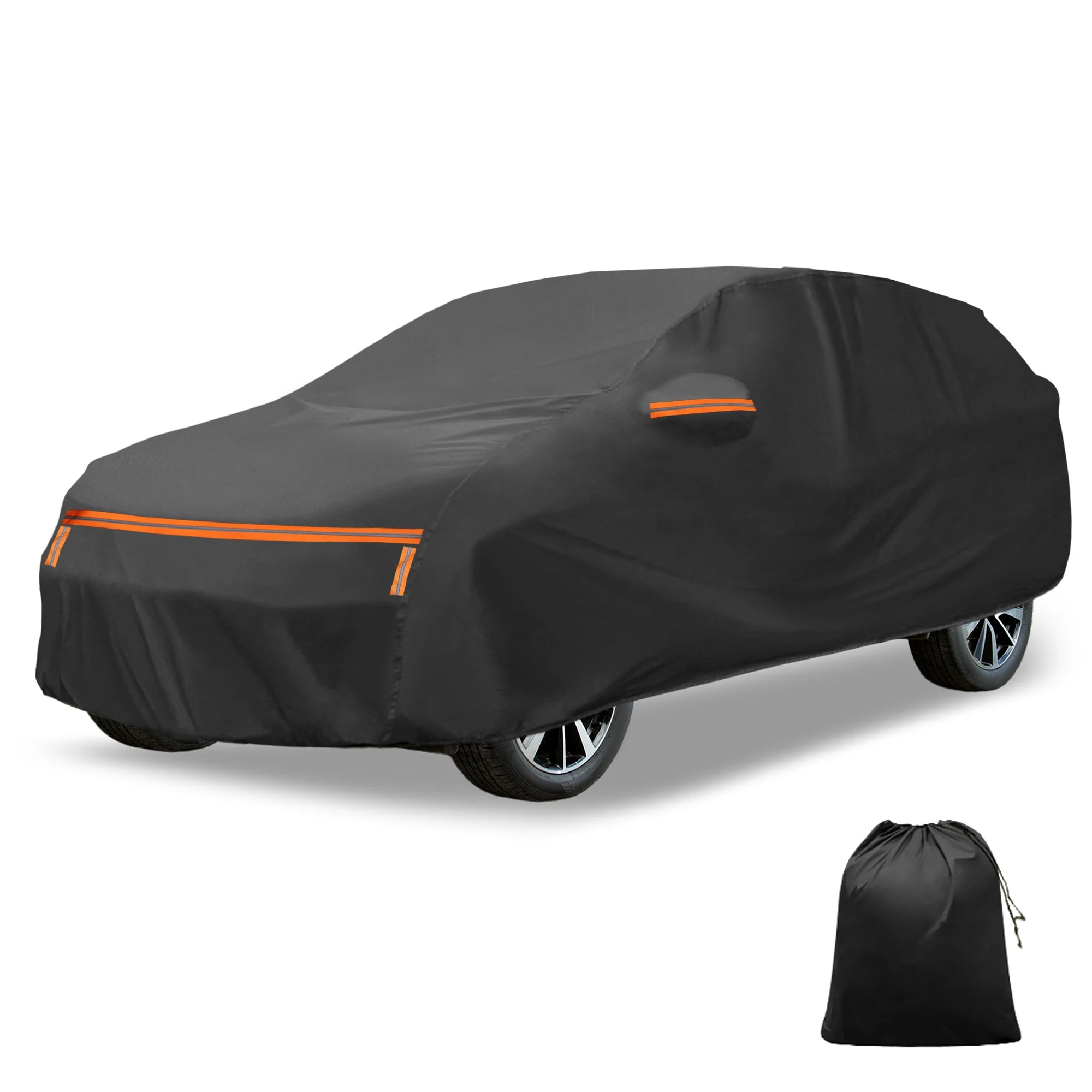 Waterproof Aluminum Film Cotton Car Cover for Mazda CX-30 with Zipper