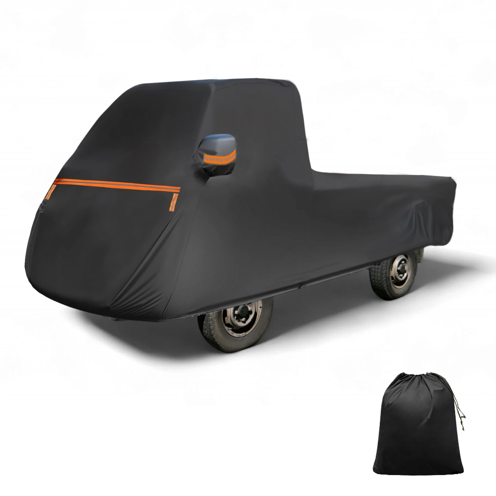 Waterproof Aluminum Film Cotton Car Cover for Daihatsu Hijet Truck with Zipper