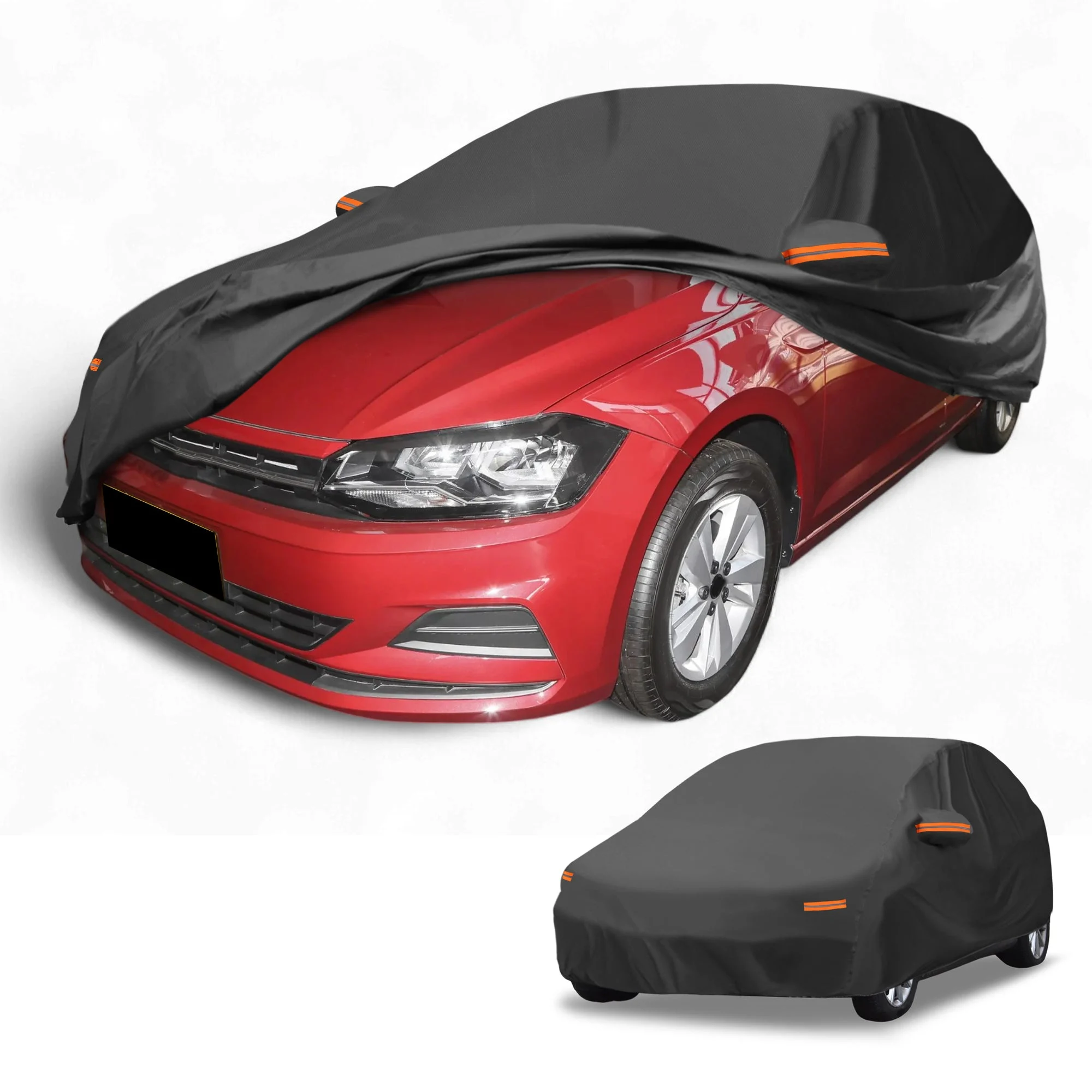 Car Cover Waterproof All Weather for Volkswagen Polo Hatchback 2001-2023 190T-PU