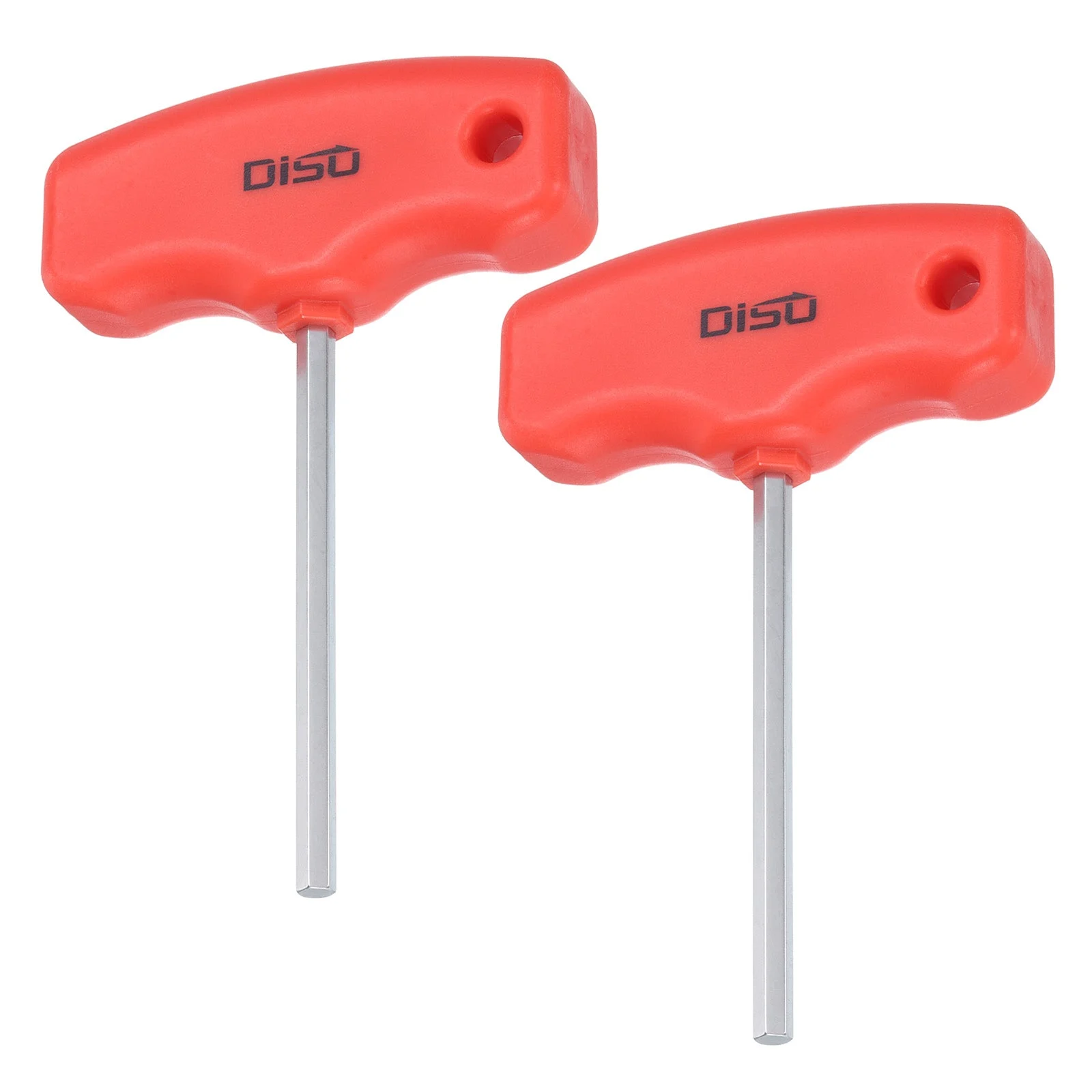 2pcs T-Handle Hex Key Wrench 4mm Metric T-Key Inner Hexagon Spanner
