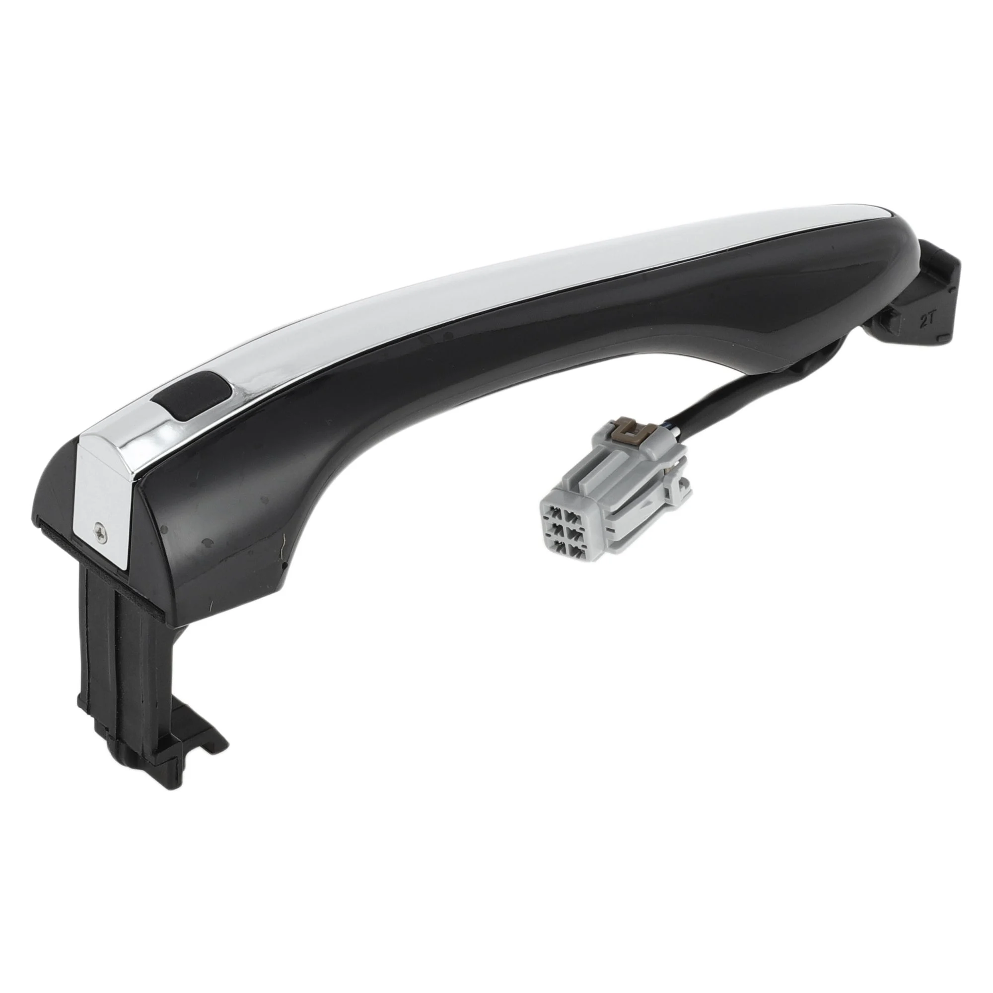 No.826512T020 Exterior Door Handle for Hyundai Black Silver Tone Front Left