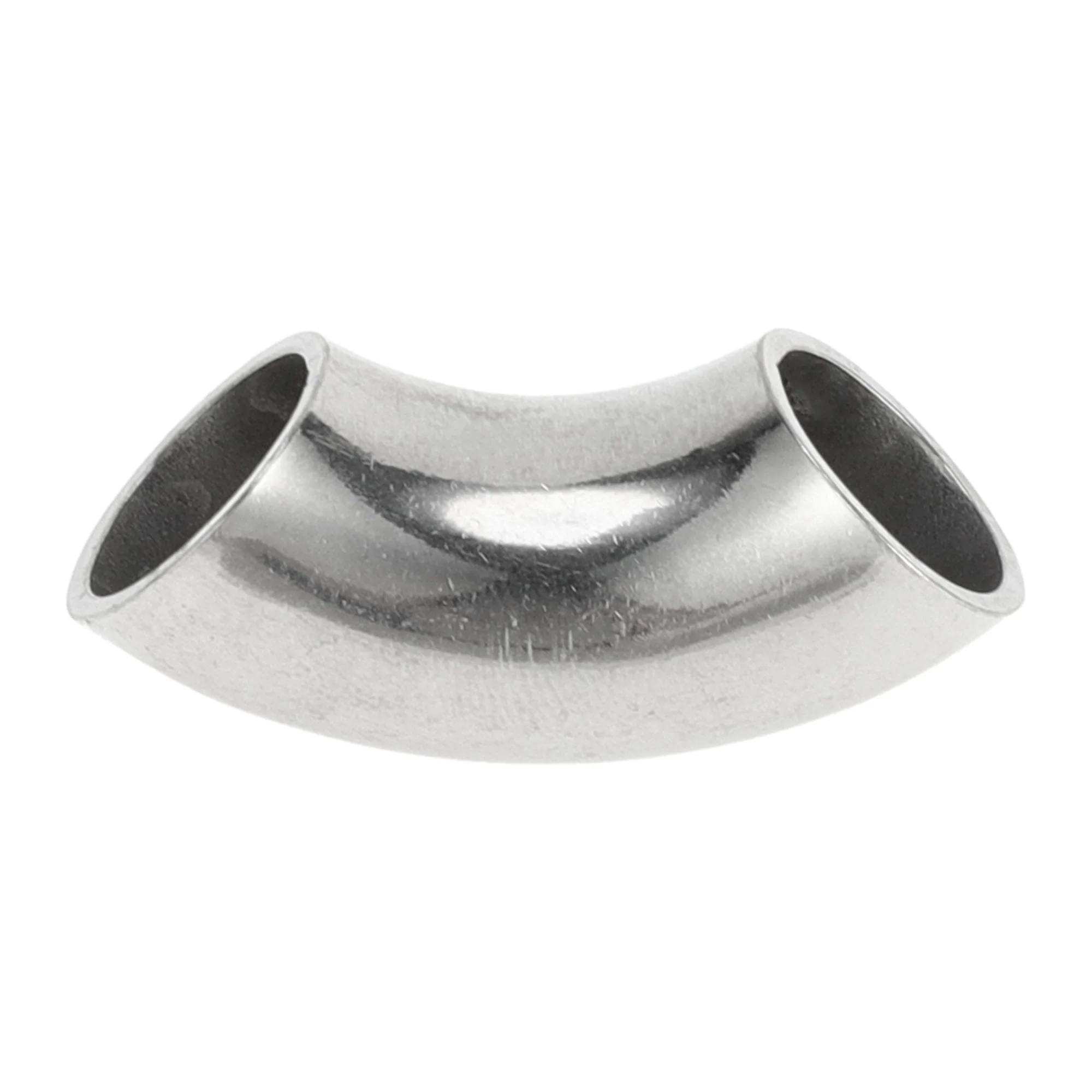 0.65" Inch OD 90 Degree Mandrel Bend Elbow Car Modified Exhaust Pipe Tubing 1.0mm/19GA Thickness 304 Stainless Steel Bend Tube Stair Handrail Piping 16x50x1.0mm