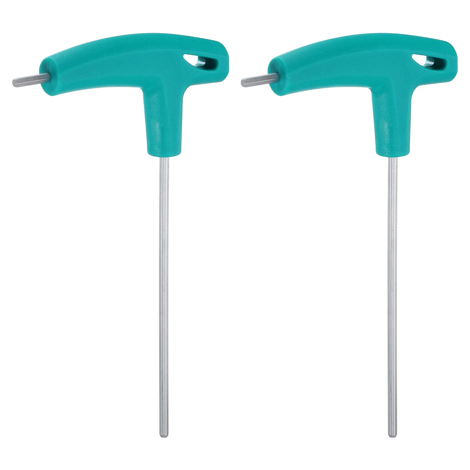 2pcs T-Handle Hex Key Wrench 3mm CR-V T-Key Inner Hexagon Spanner, Blue