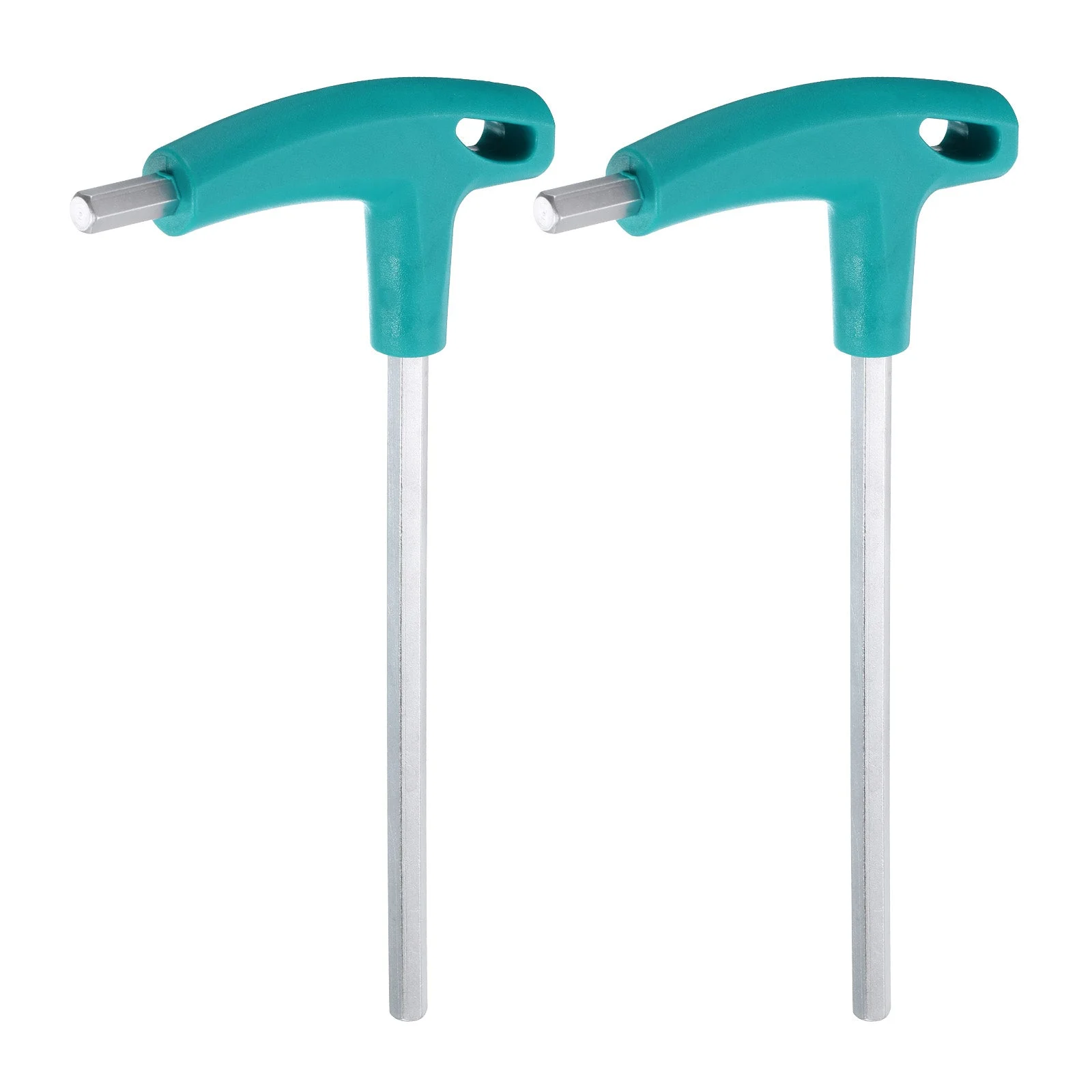 2pcs T-Handle Hex Key Wrench 8mm CR-V T-Key Inner Hexagon Spanner, Blue