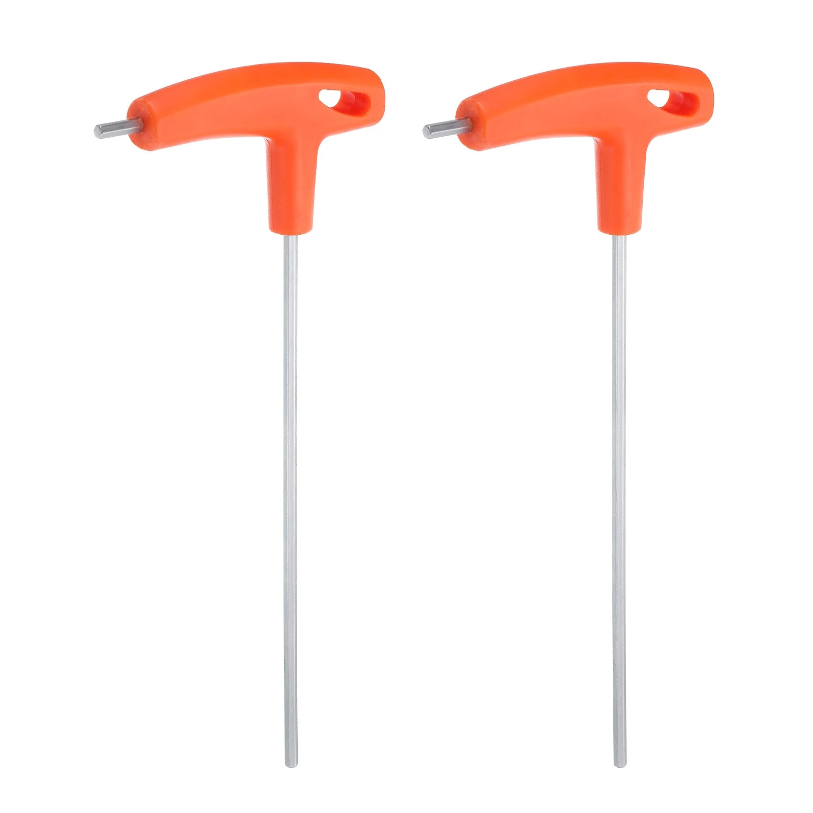 2pcs T-Handle Hex Key Wrench 4mm Long Arm T-Key Hexagon Spanner