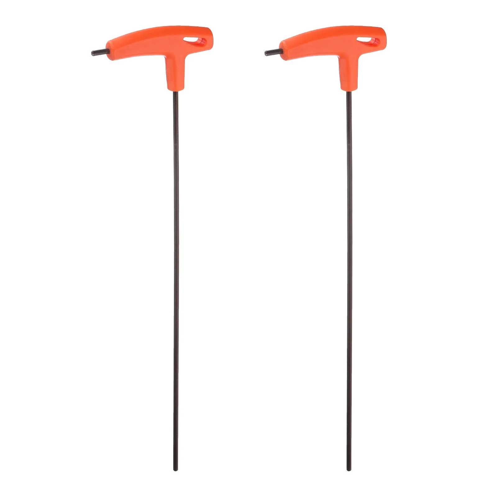 2pcs T-Handle Hex Key Wrench 4mm Extra Long Arm T-Key Hexagon Spanner, Orange