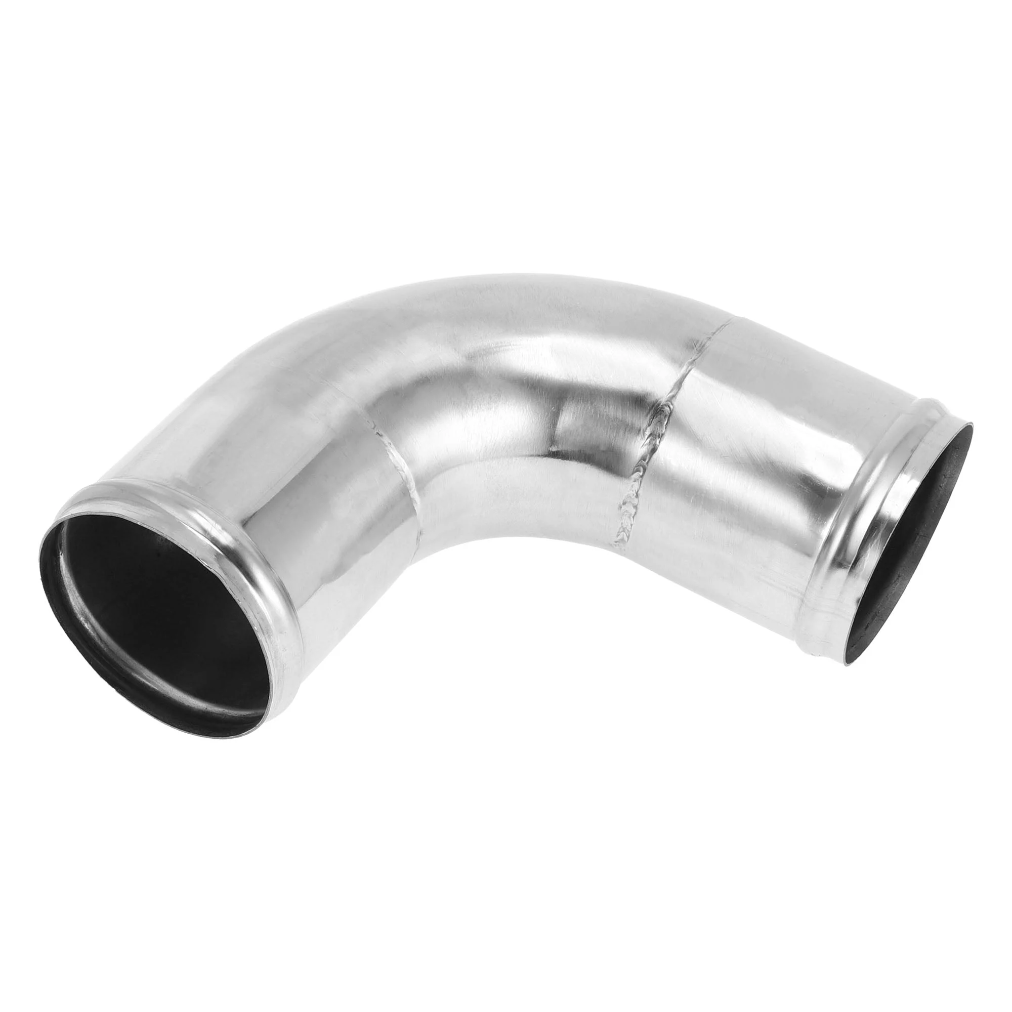 90 Degree Mandrel Exhaust Tube with Bead Roll DIY Custom 2.75" OD 5.91" Length