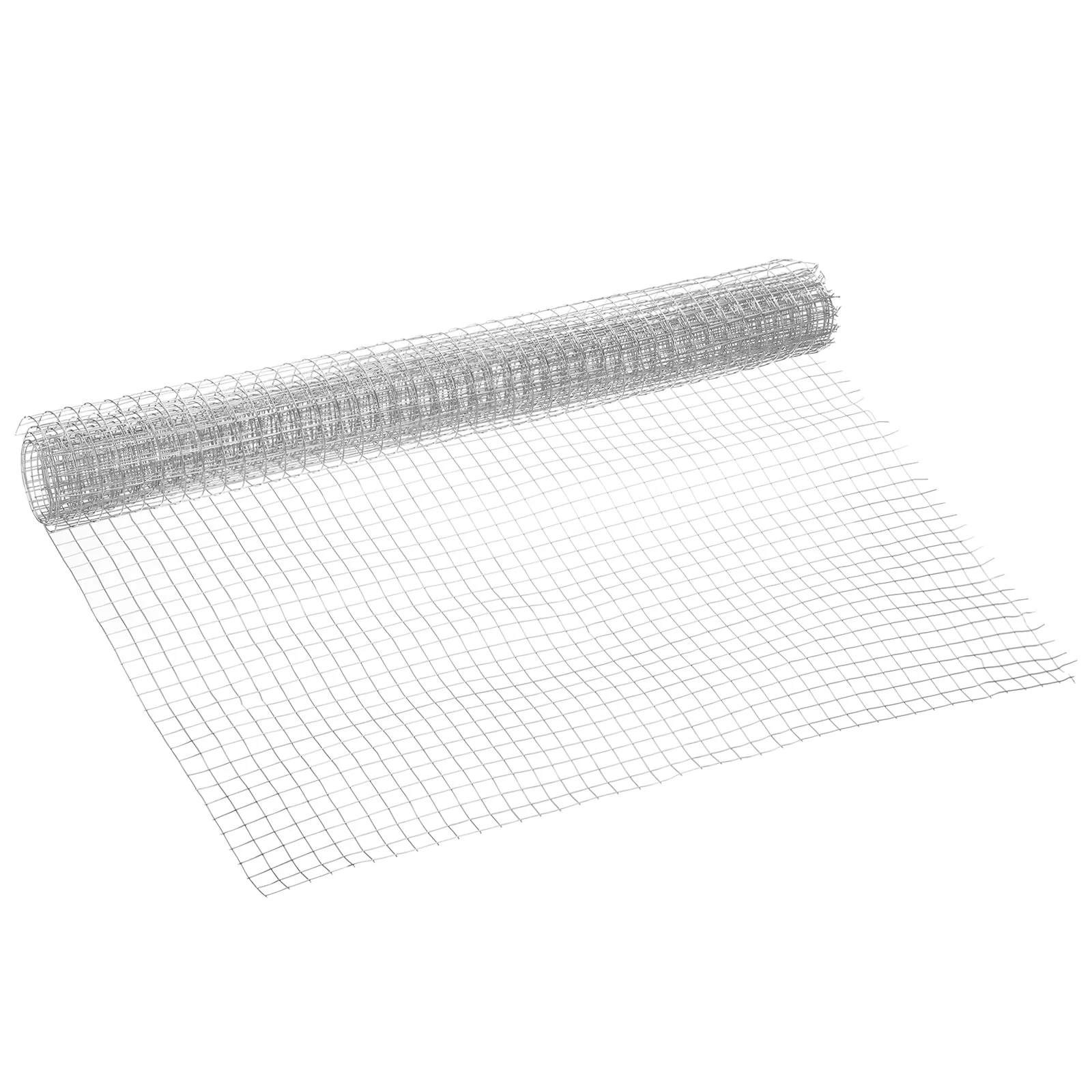 15.8"x3.3ft Welded Cage Wire Mesh Roll, 1/3"(9mm) 20 Gauge Mesh Screen
