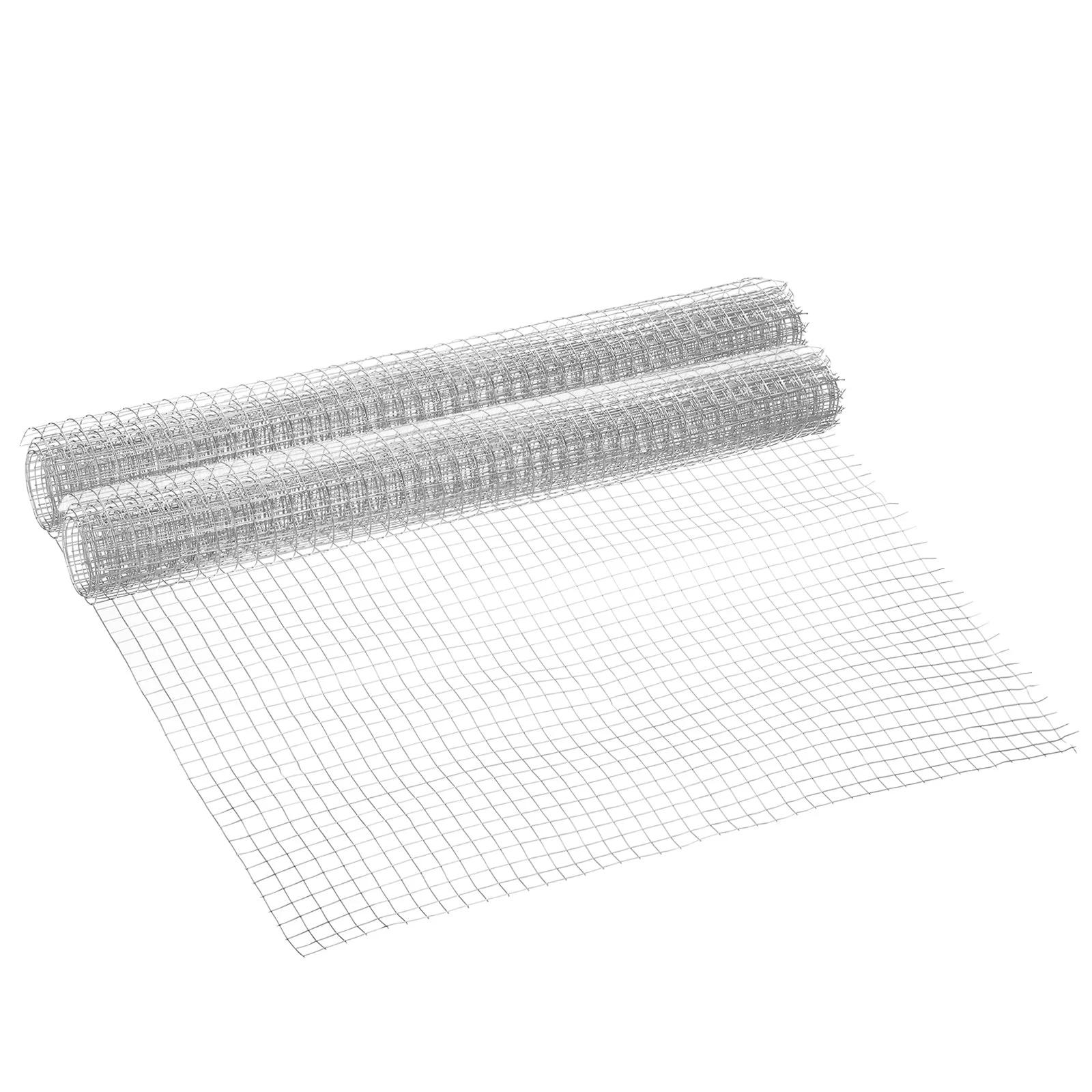 Hardware Cloth 15.8"x3.3ft, 2 Roll 1/3"(9mm) 20 Gauge Welded 304 Stainless Steel Wire Mesh Roll Wire Screen Fence for Garden Animals Chicken Fence Rabbit Fencing
