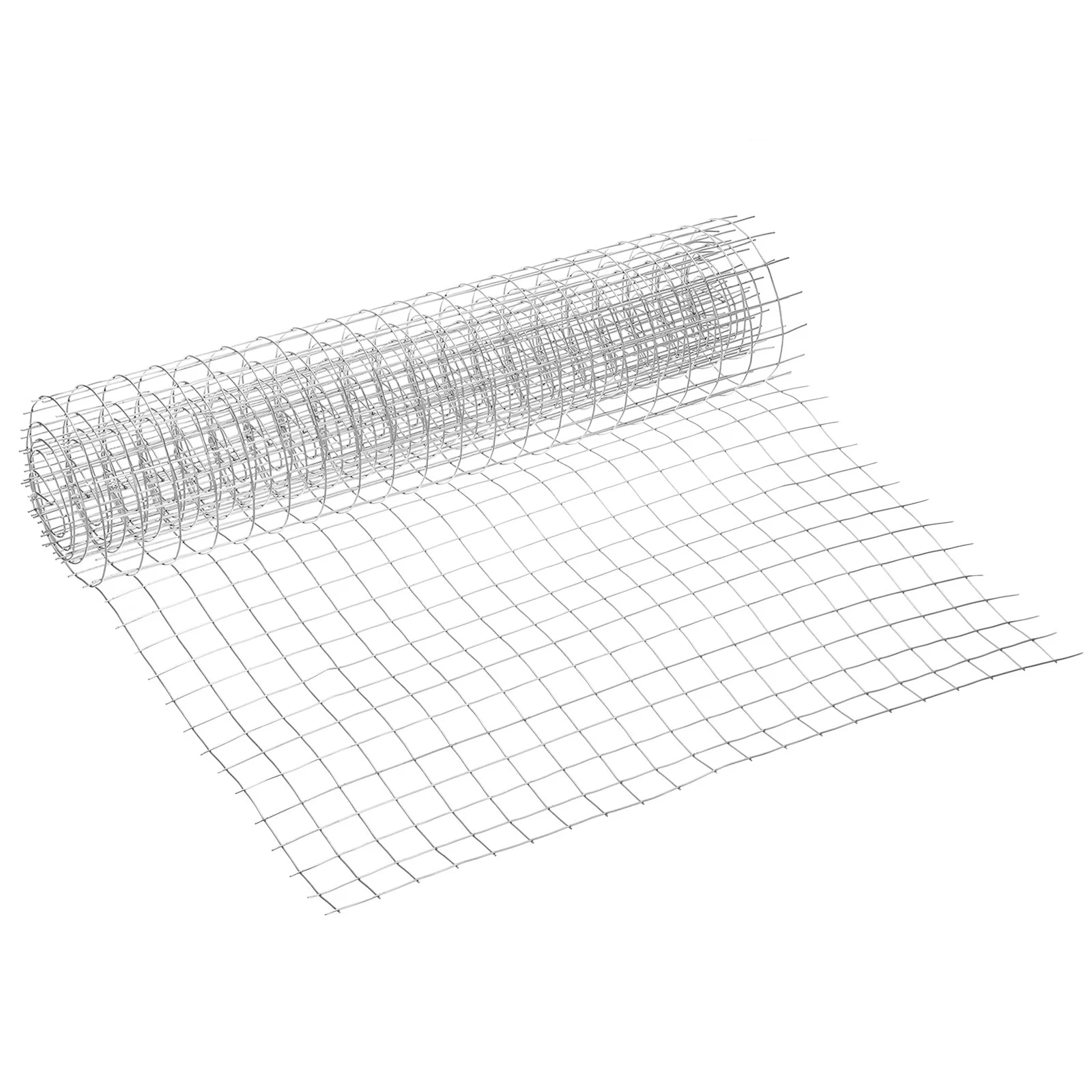 15.8"x3.3ft Welded Cage Wire Mesh Roll, 5/7"(18mm) 17 Gauge Mesh Screen
