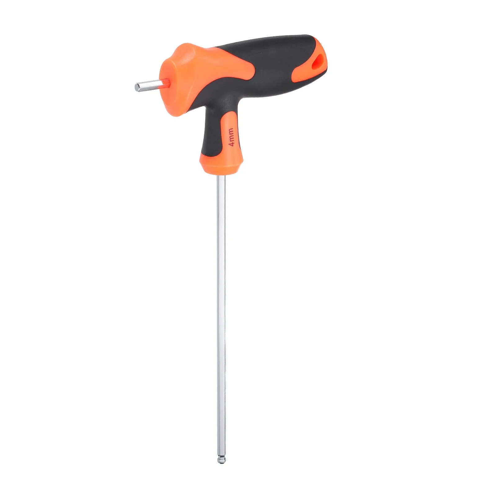 T-Handle Ball End Hex Key Wrench 4mm S2 Steel T-Key Inner Hexagon Spanner
