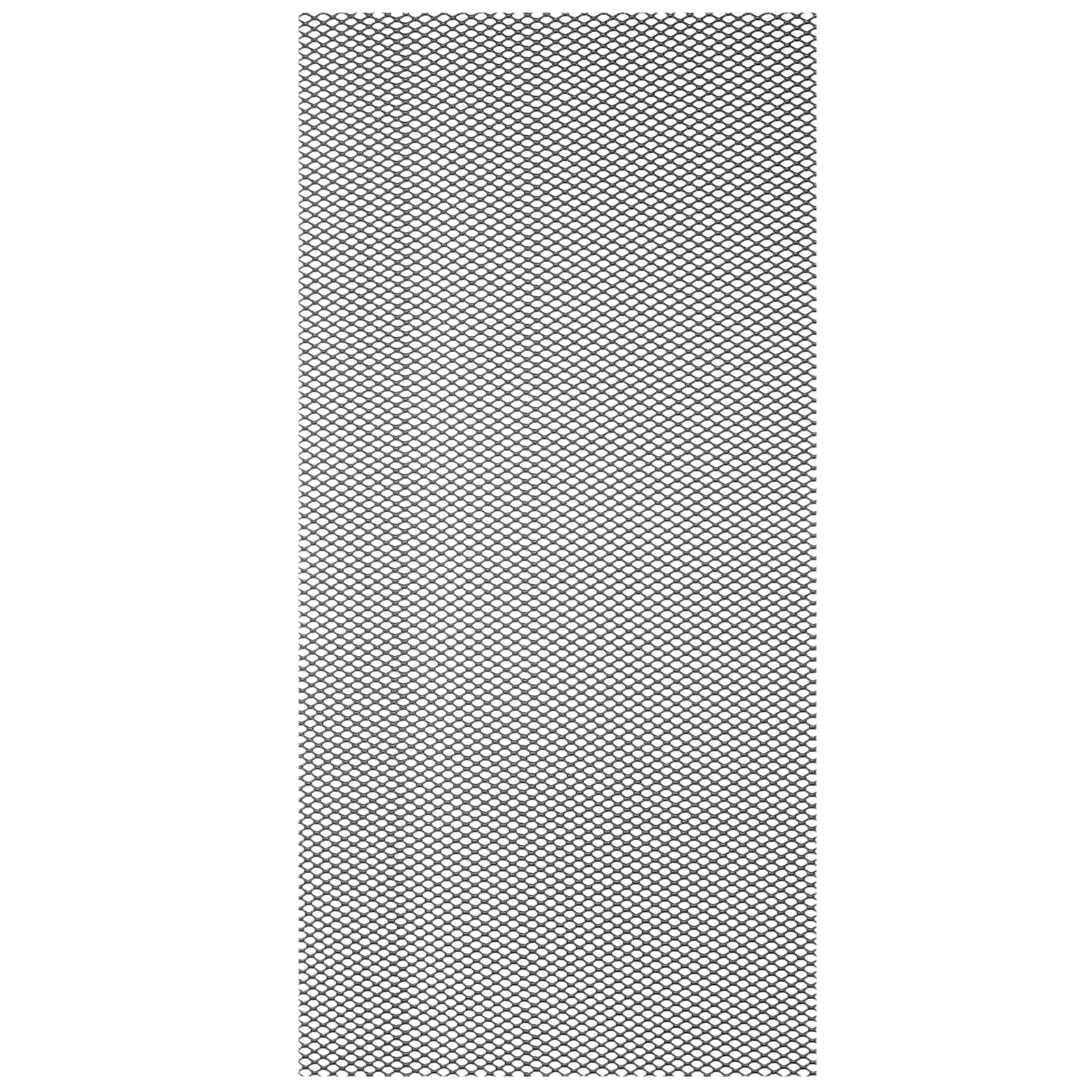 40"L x 13"W Universal Car Grill Mesh, 2x3mm Diamond Hole, Black