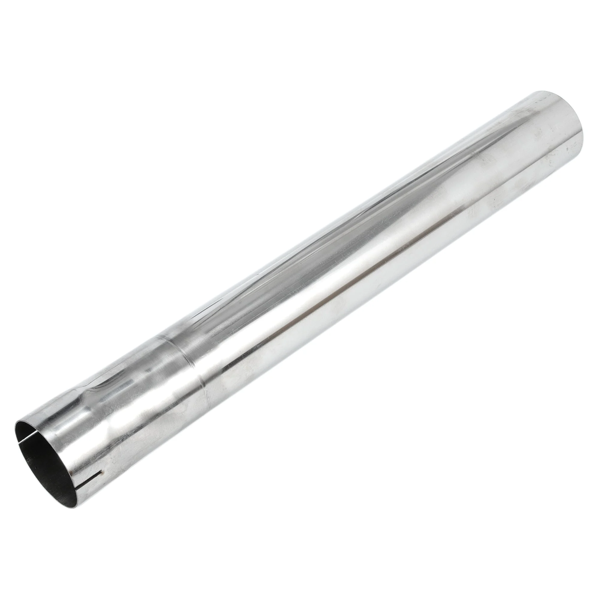 2" OD Cut End Straight Mandrel Exhaust Tube 18" Length T304 Stainless Steel