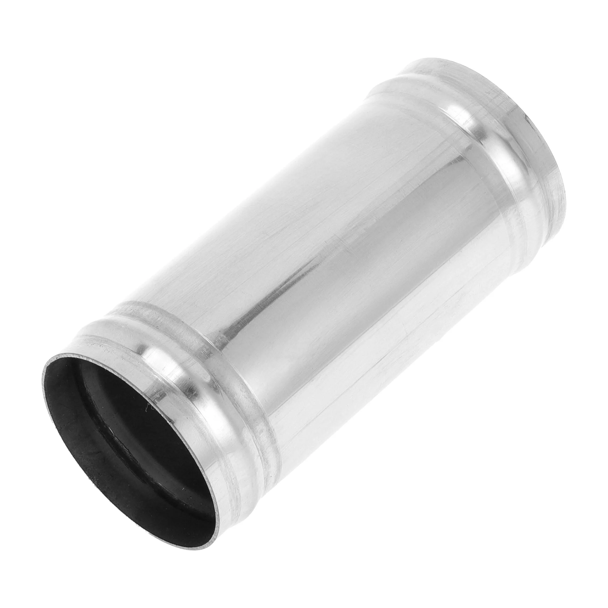 Straight Exhaust Pipe Tube with Bead Roll 2" OD 5" Length T304 Stainless Steel