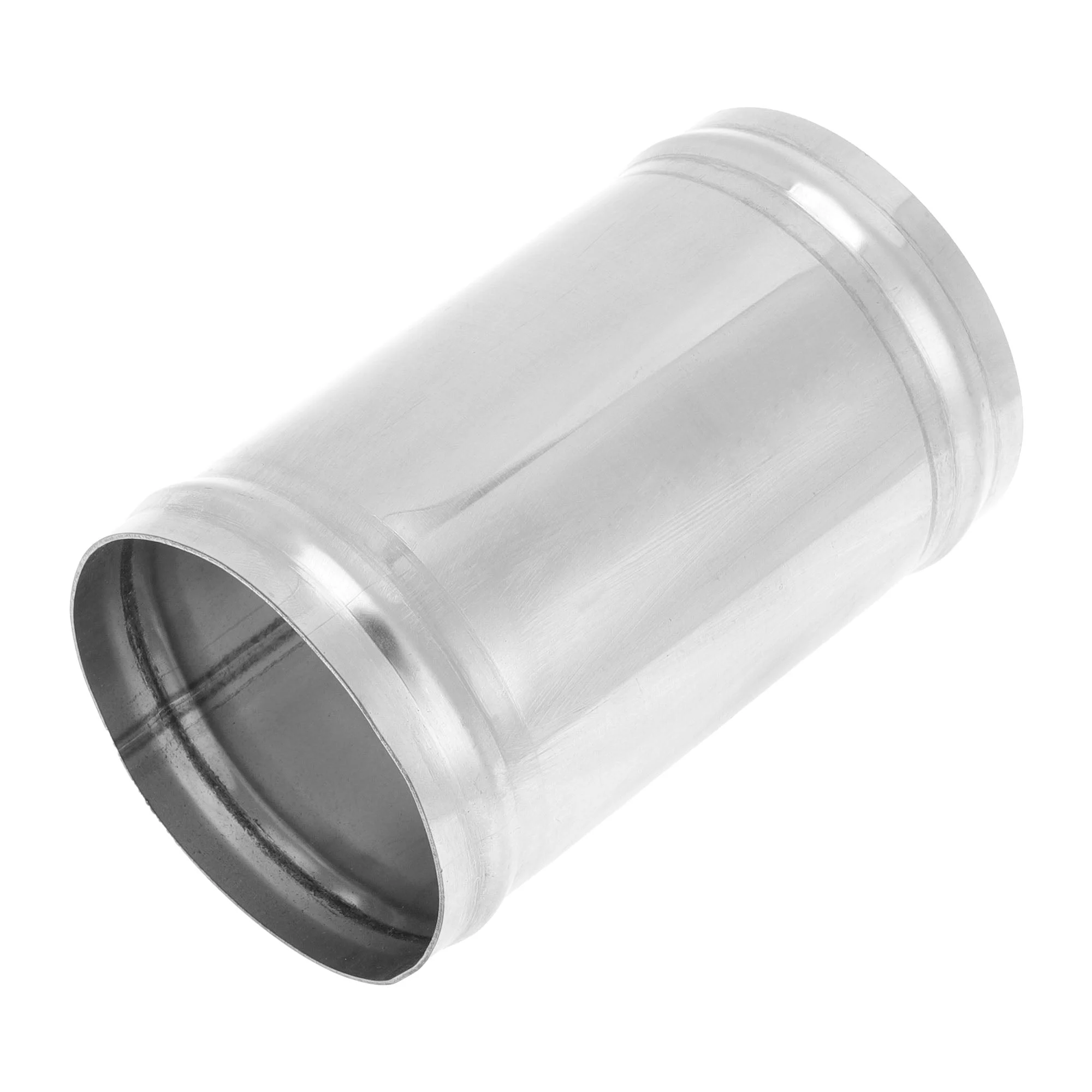 Straight Exhaust Pipe Tube with Bead Roll 3" OD 5" Length T304 Stainless Steel
