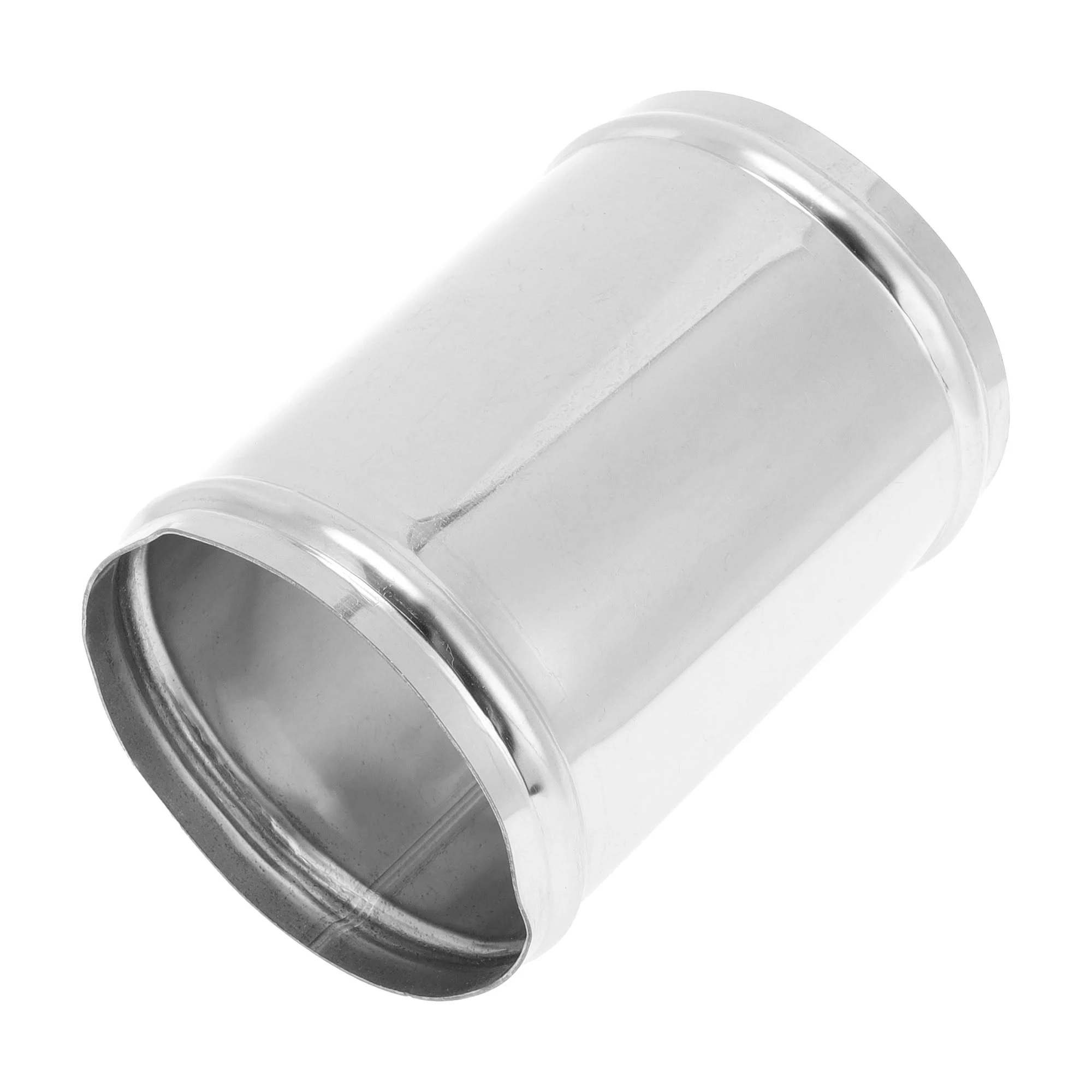 Straight Exhaust Pipe Tube with Bead Roll 3.5" OD 5" Length T304 Stainless Steel