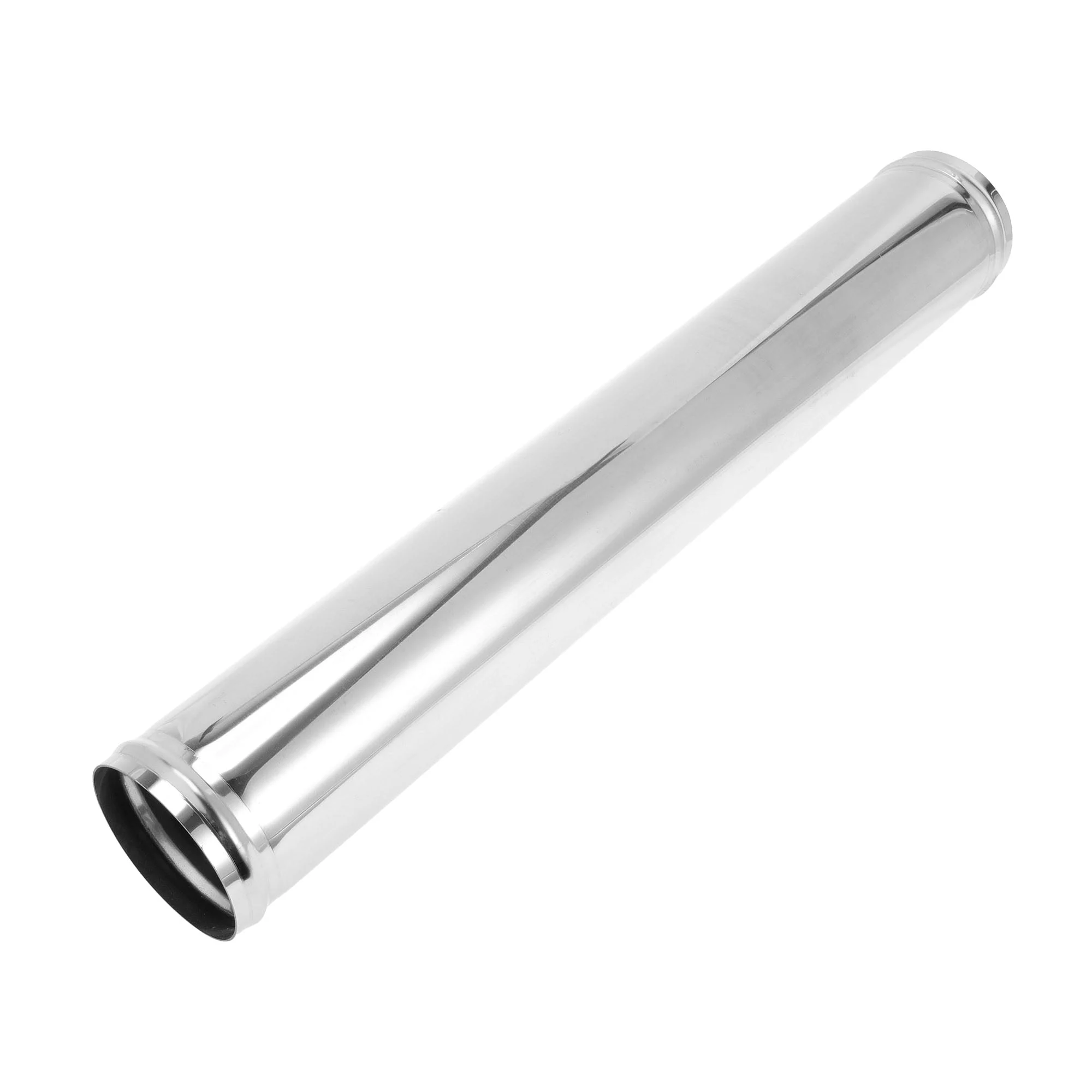 Straight Exhaust Pipe Tube with Bead Roll 3" OD 20" Length T304 Stainless Steel