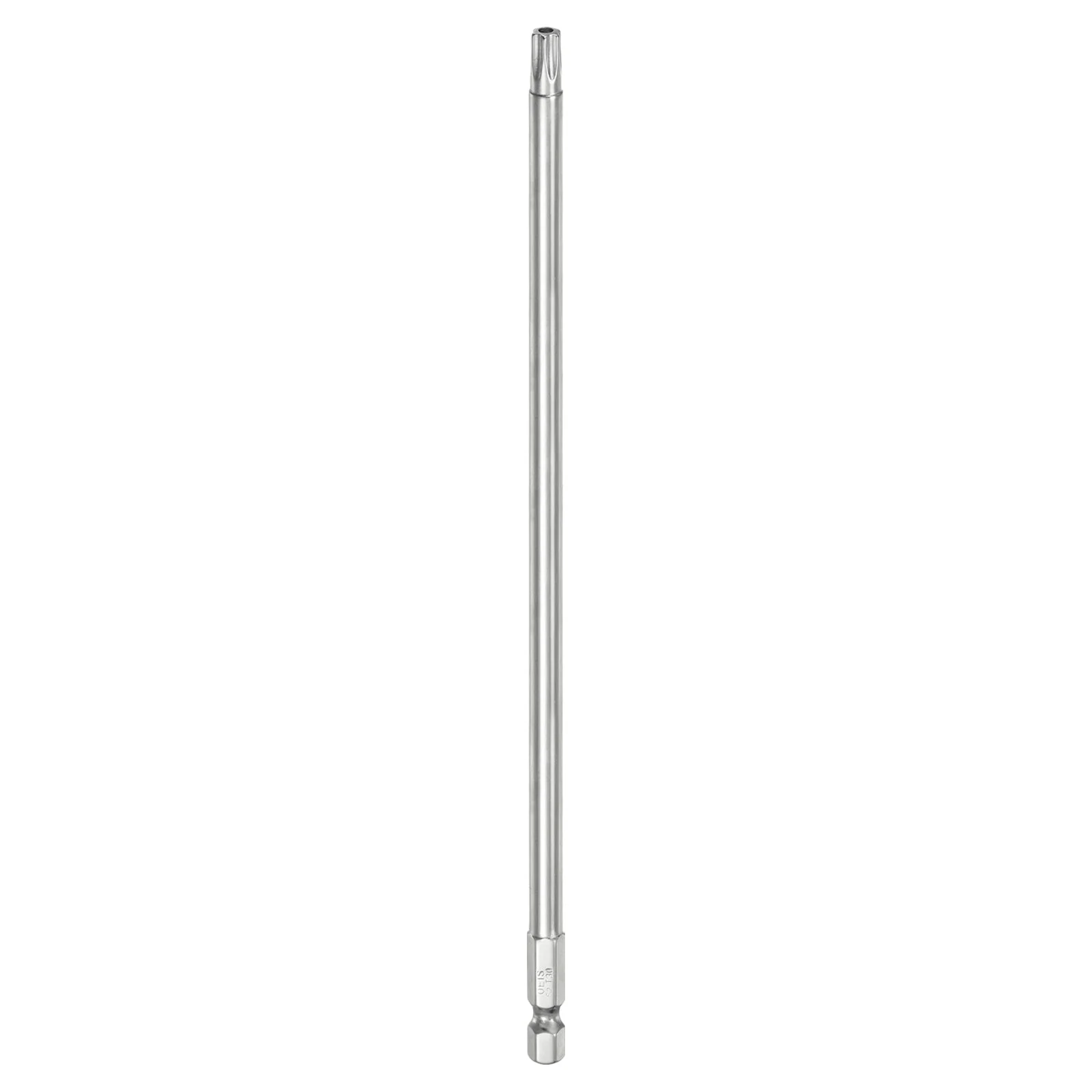 T30 Security Torx Bit 1/4" Hex Shank 8" Long Tamper Resistant Star Bits