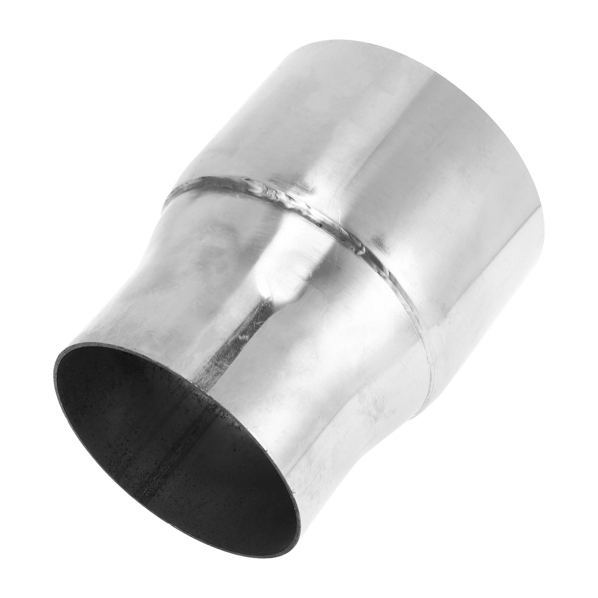 Mandrel Exhaust Pipe Adaptor Concentric Reducer 3.5" OD to 4.25" OD Silver Tone