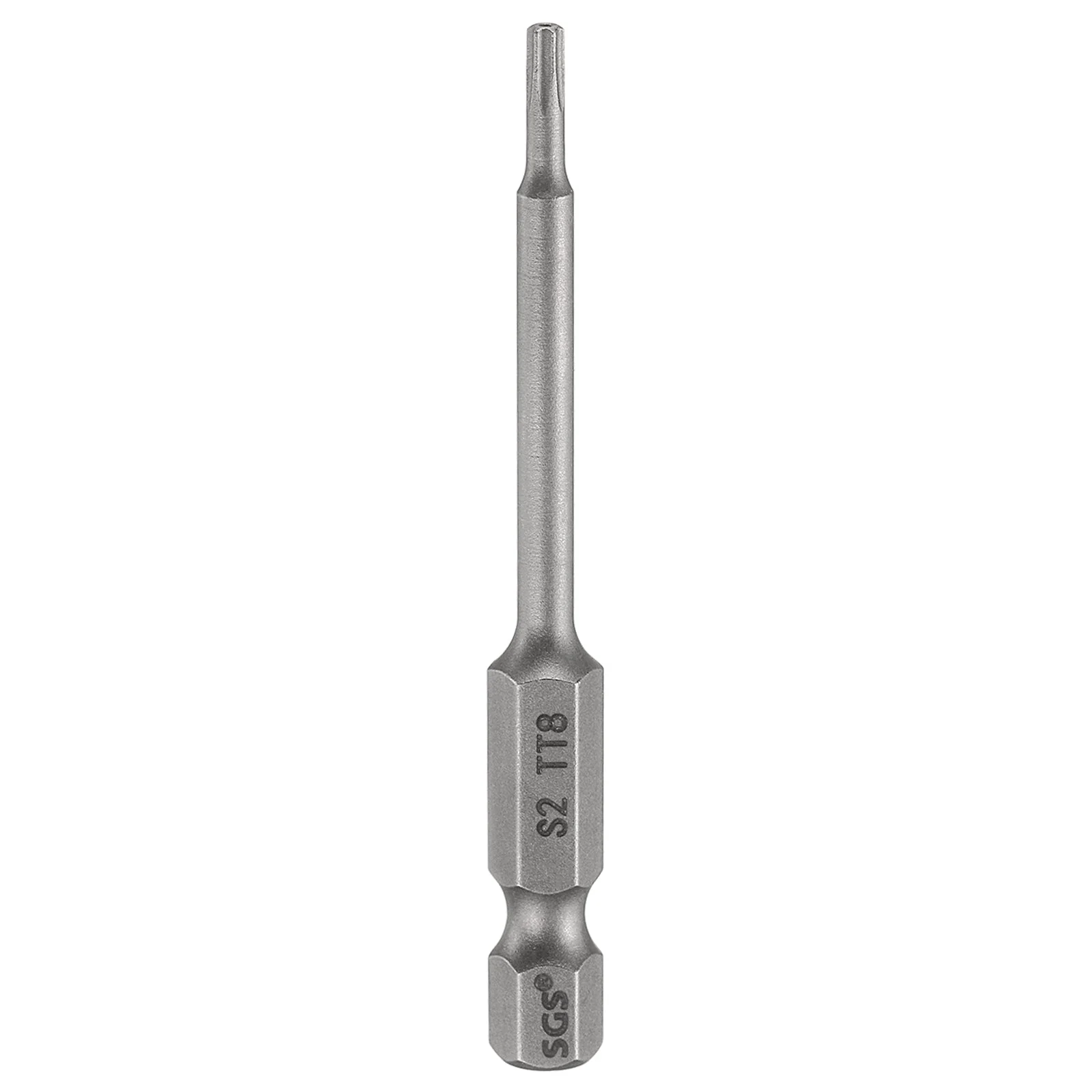 TT8 Torx Head Screwdriver Bit 2.56" Long 1/4" Hex Shank Magnetic Screw Driver