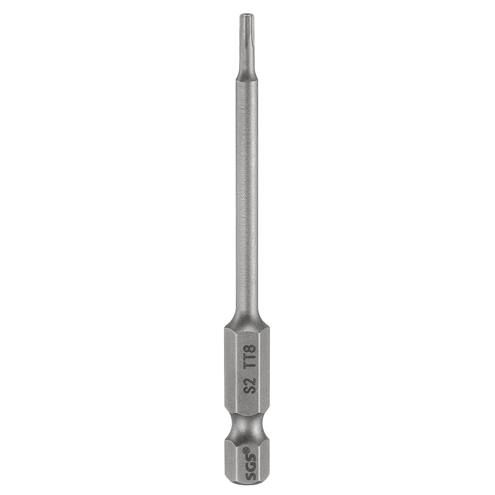 TT8 Torx Head Screwdriver Bit 3.15" Long 1/4" Hex Shank Magnetic Screw Driver