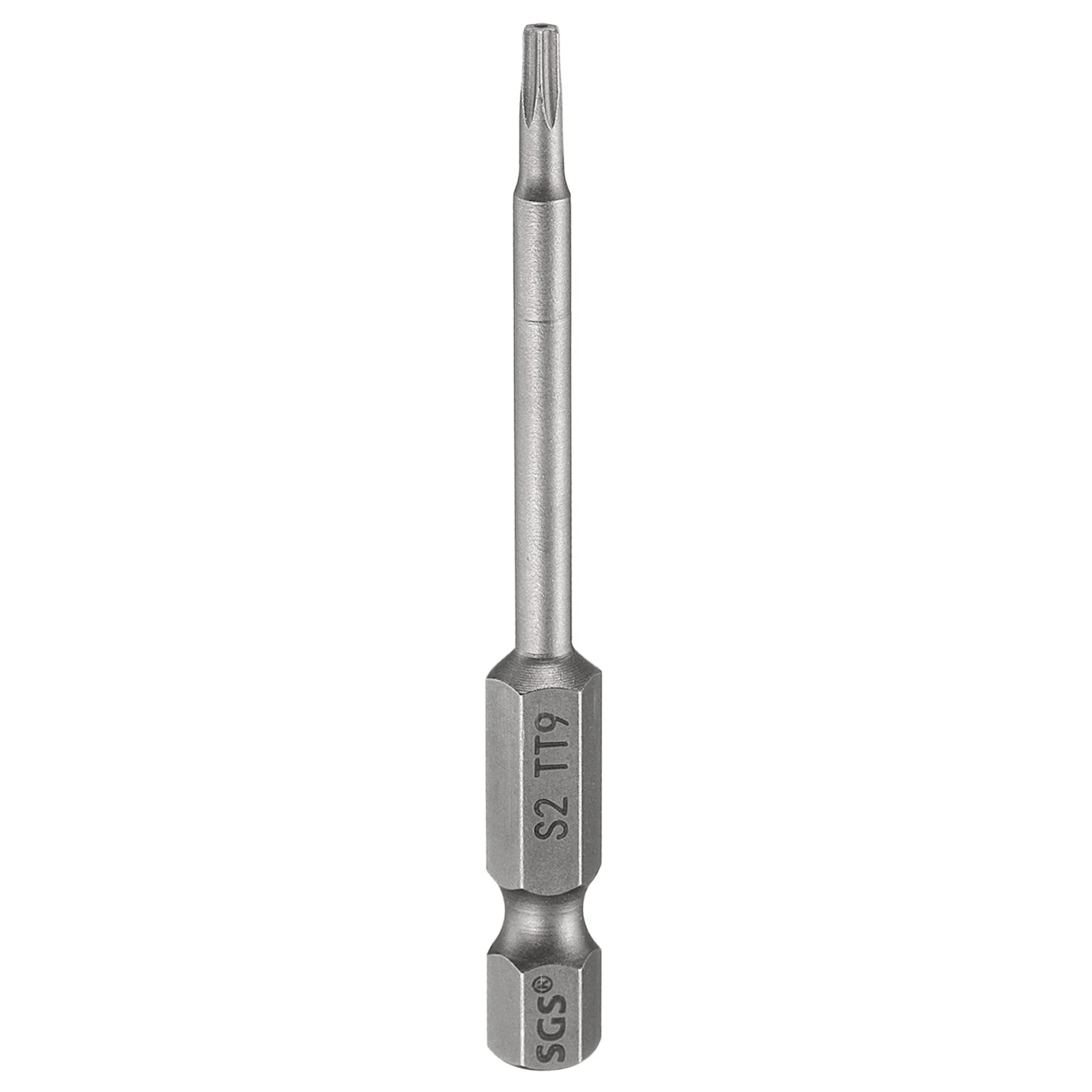 TT9 Torx Head Screwdriver Bit 3.15" Long 1/4" Hex Shank Magnetic Screw Driver