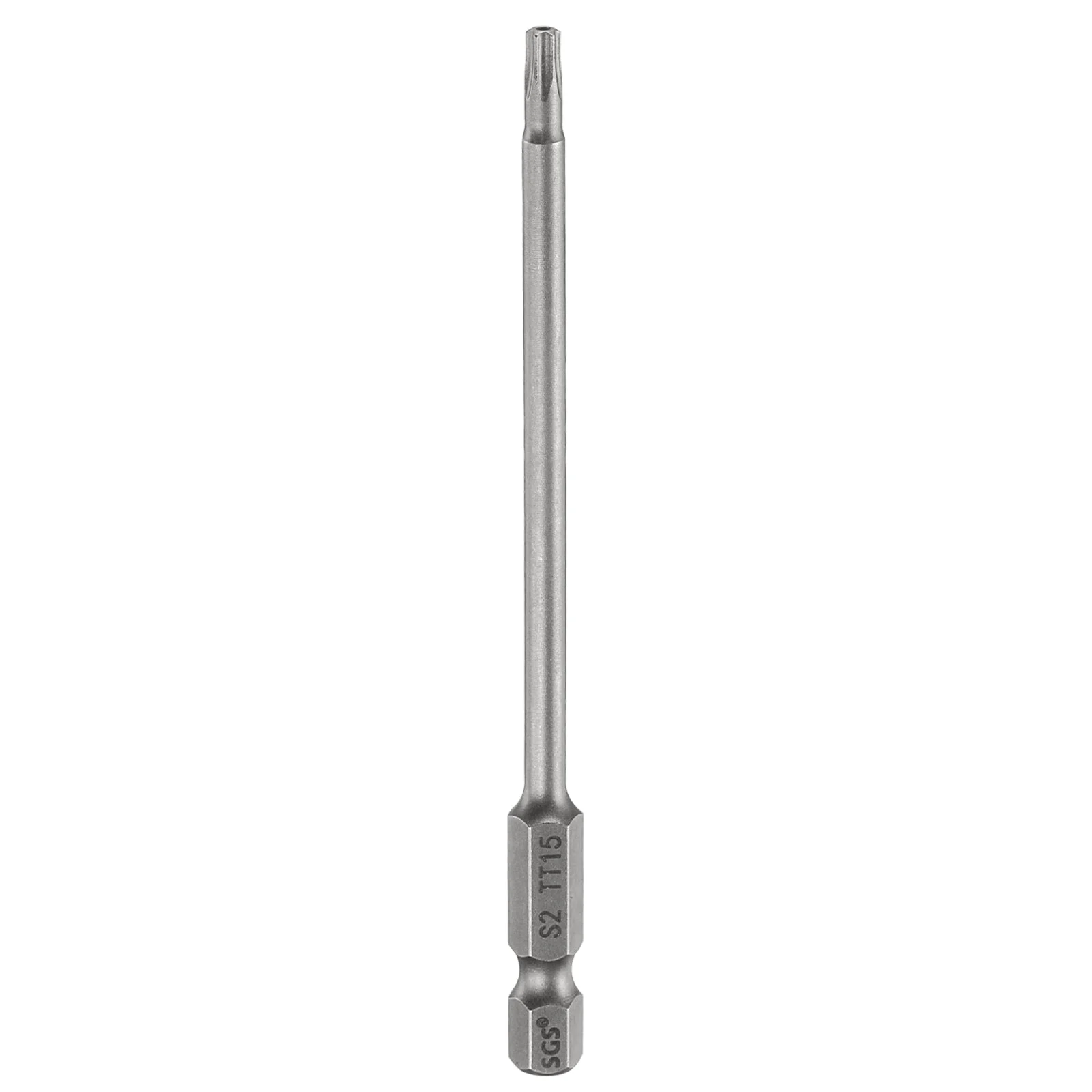 TT15 Torx Head Screwdriver Bit 4" Long 1/4" Hex Shank Magnetic Screw Driver