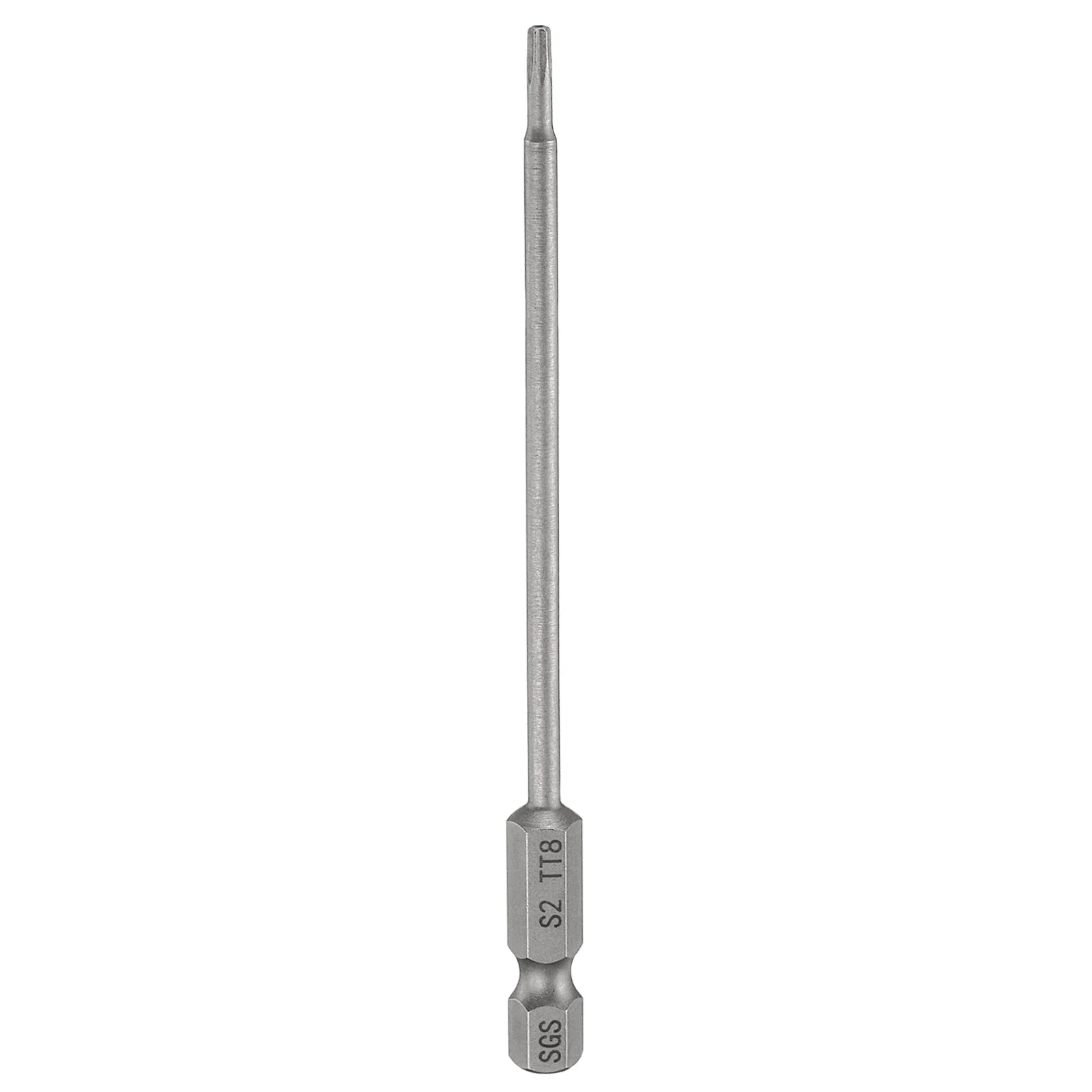 TT8 Torx Head Screwdriver Bit 4.33" Long 1/4" Hex Shank Magnetic Screw Driver