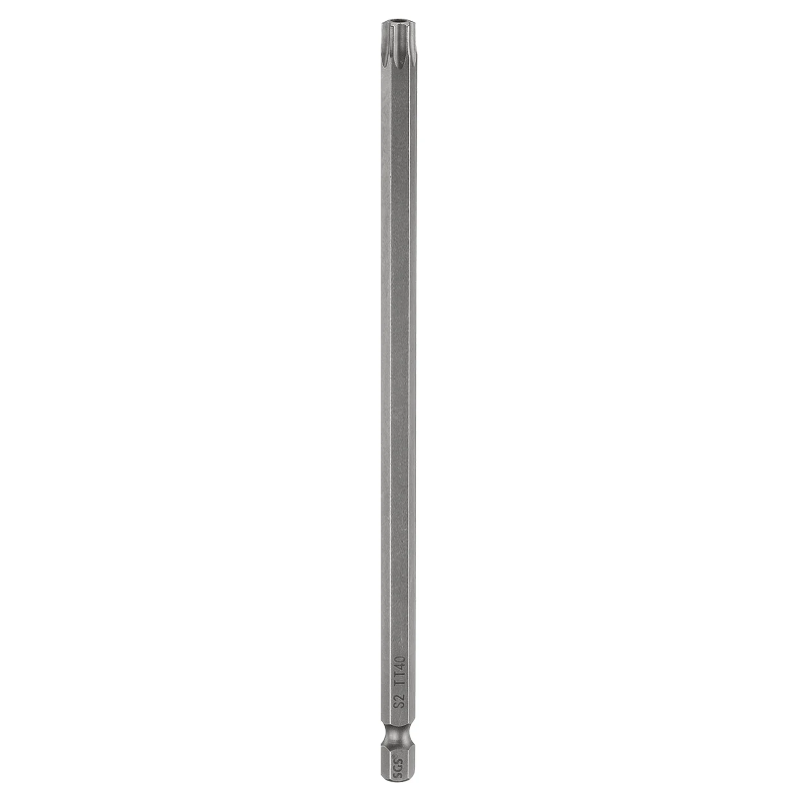 TT40 Torx Head Screwdriver Bit 6" Long 1/4" Hex Shank Magnetic Screw Driver