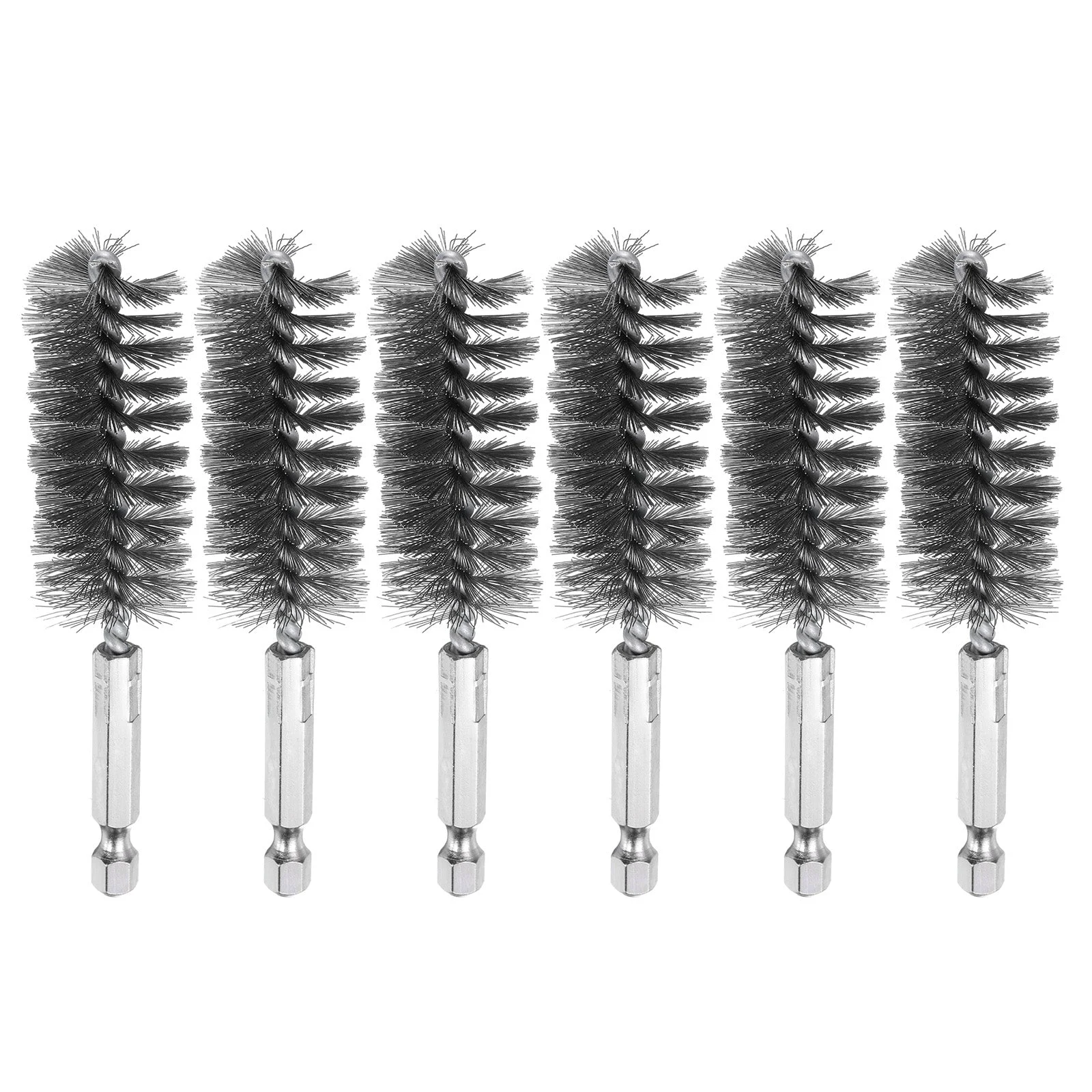 6Pcs 304 Stainless Steel Bore Brush 22mm Dia 4" Cleaning Twisted Wire Brush
