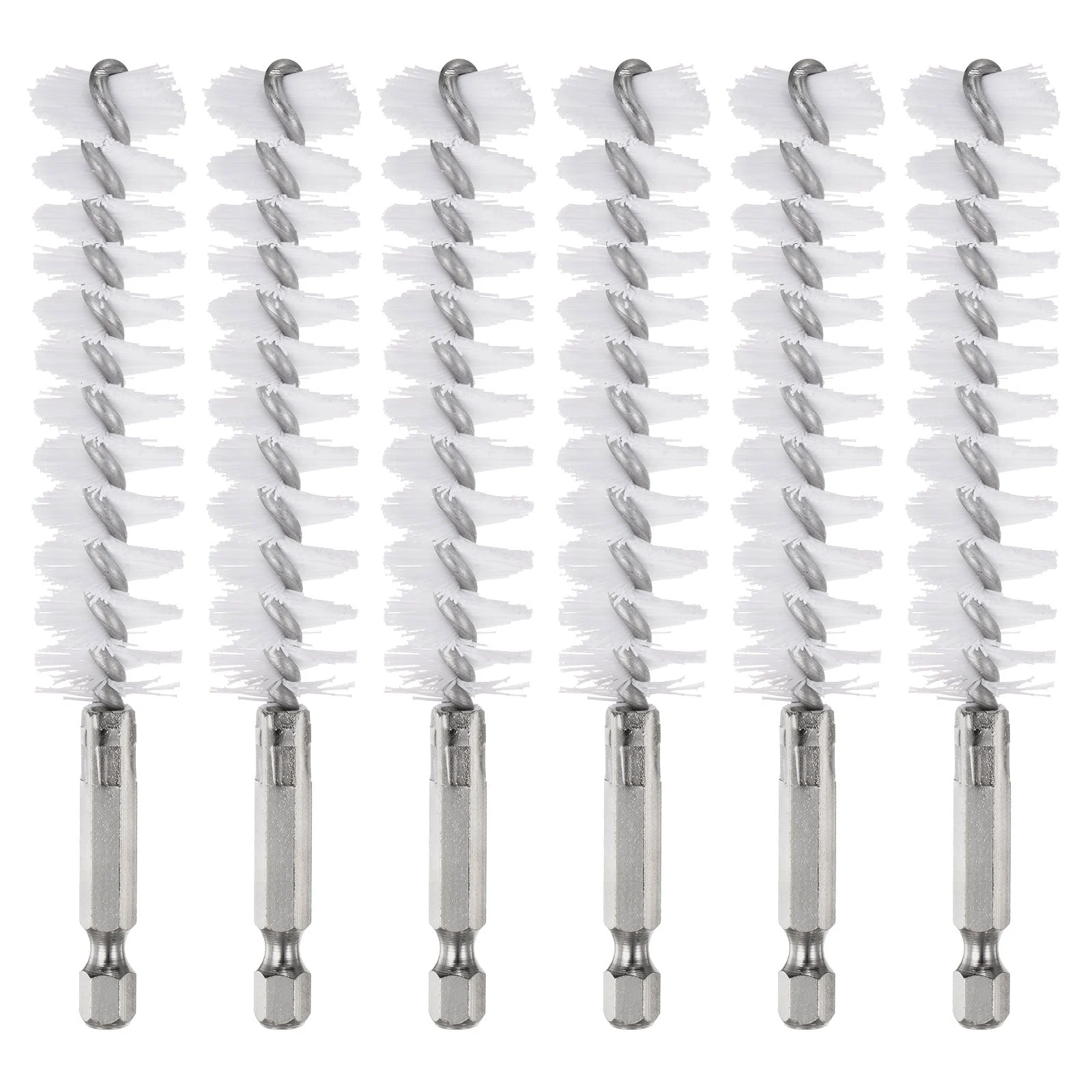 6Pcs Nylon Bore Brush 18mm Dia 4.5" Cleaning Twisted Wire Brush