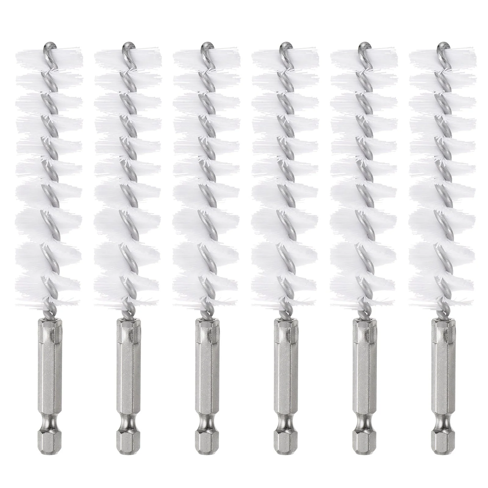 6Pcs Nylon Bore Brush 19mm Dia 4.5" Cleaning Twisted Wire Brush