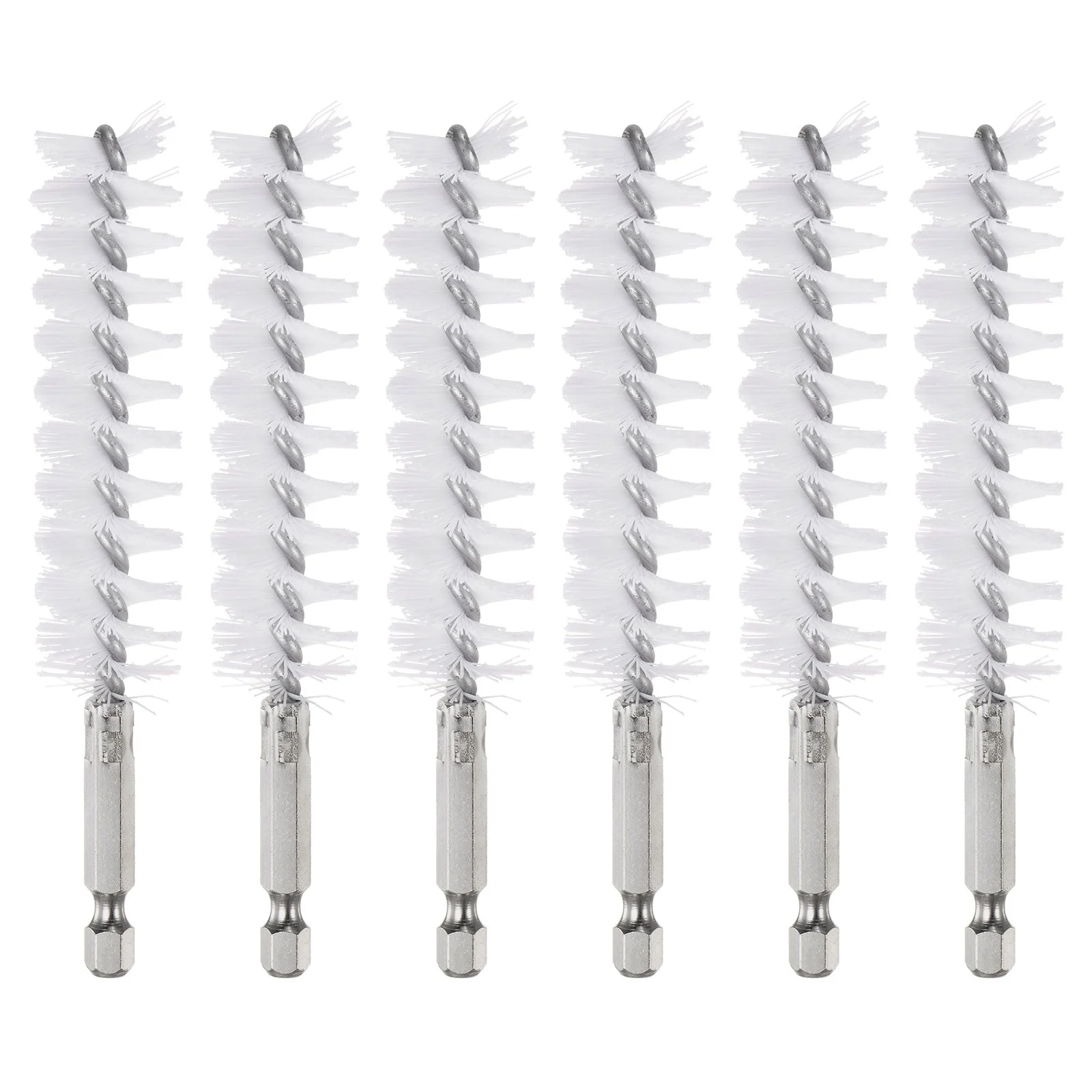 6Pcs Nylon Bore Brush 20mm Dia 4.5" Cleaning Twisted Wire Brush