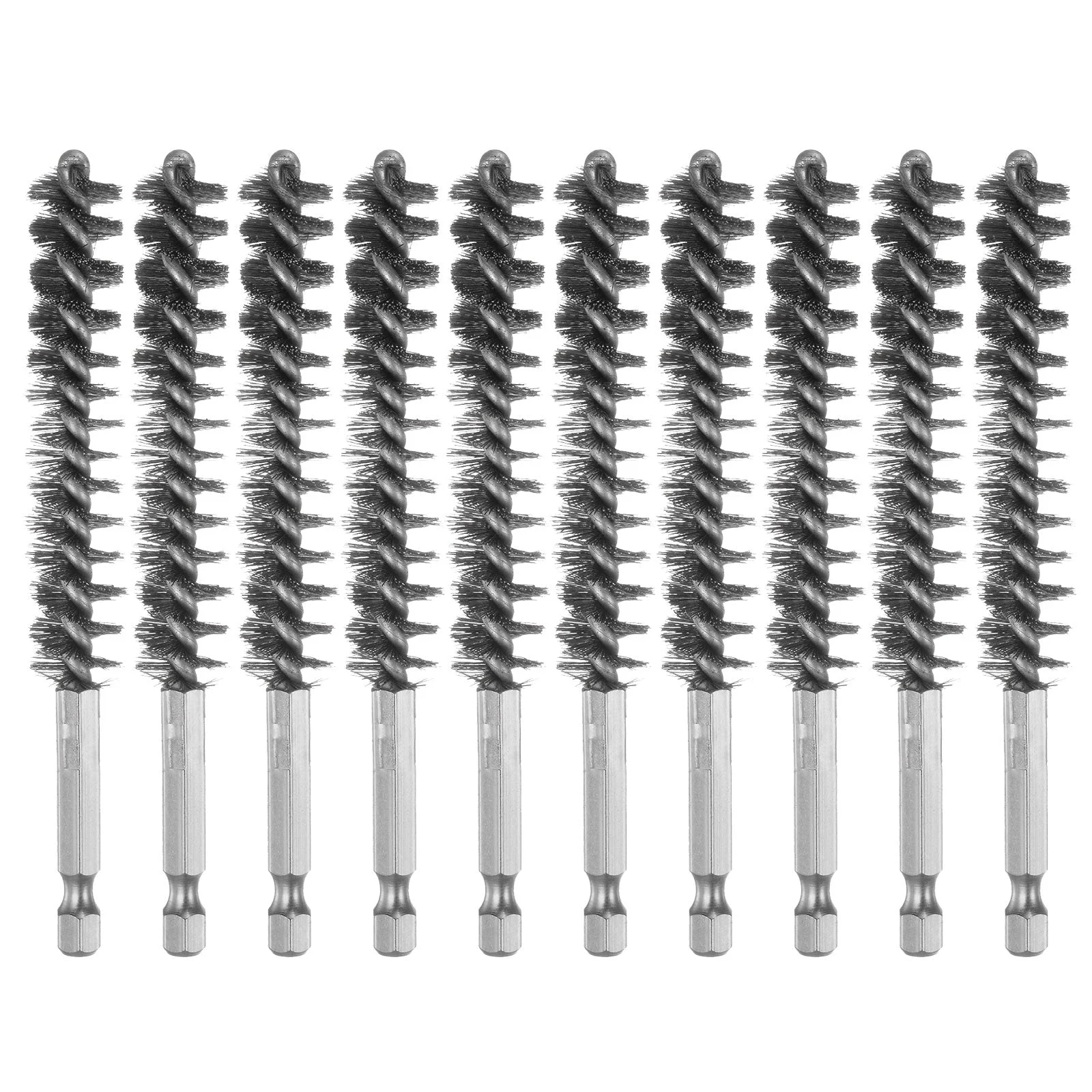 10Pcs 304 Stainless Steel Bore Brush 13mm Dia 4.5" Cleaning Twisted Wire Brush